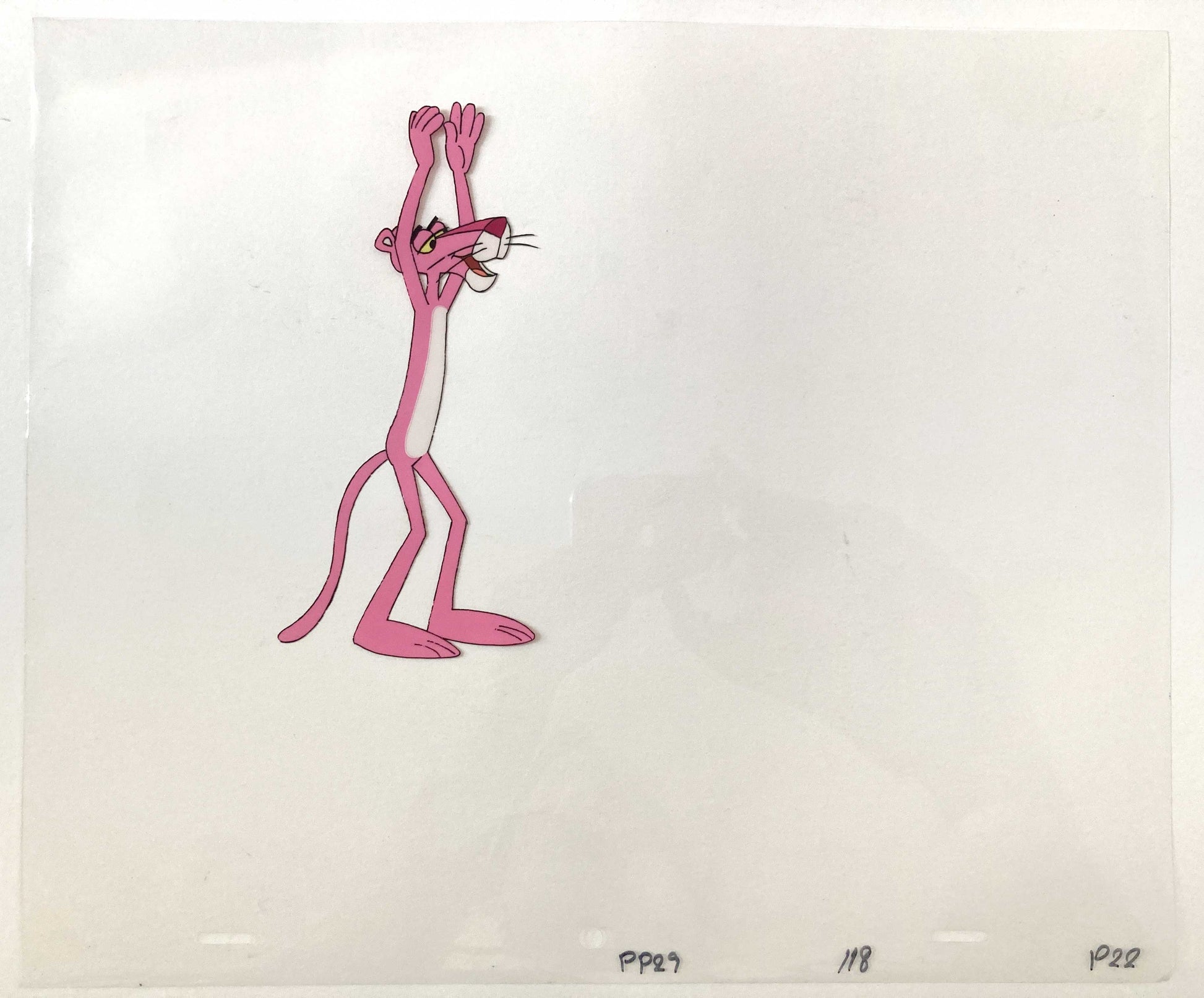 The Pink Panther - Original Production Used Animation Cel (From the Tv show 70's). For sale on FLIP Gallery