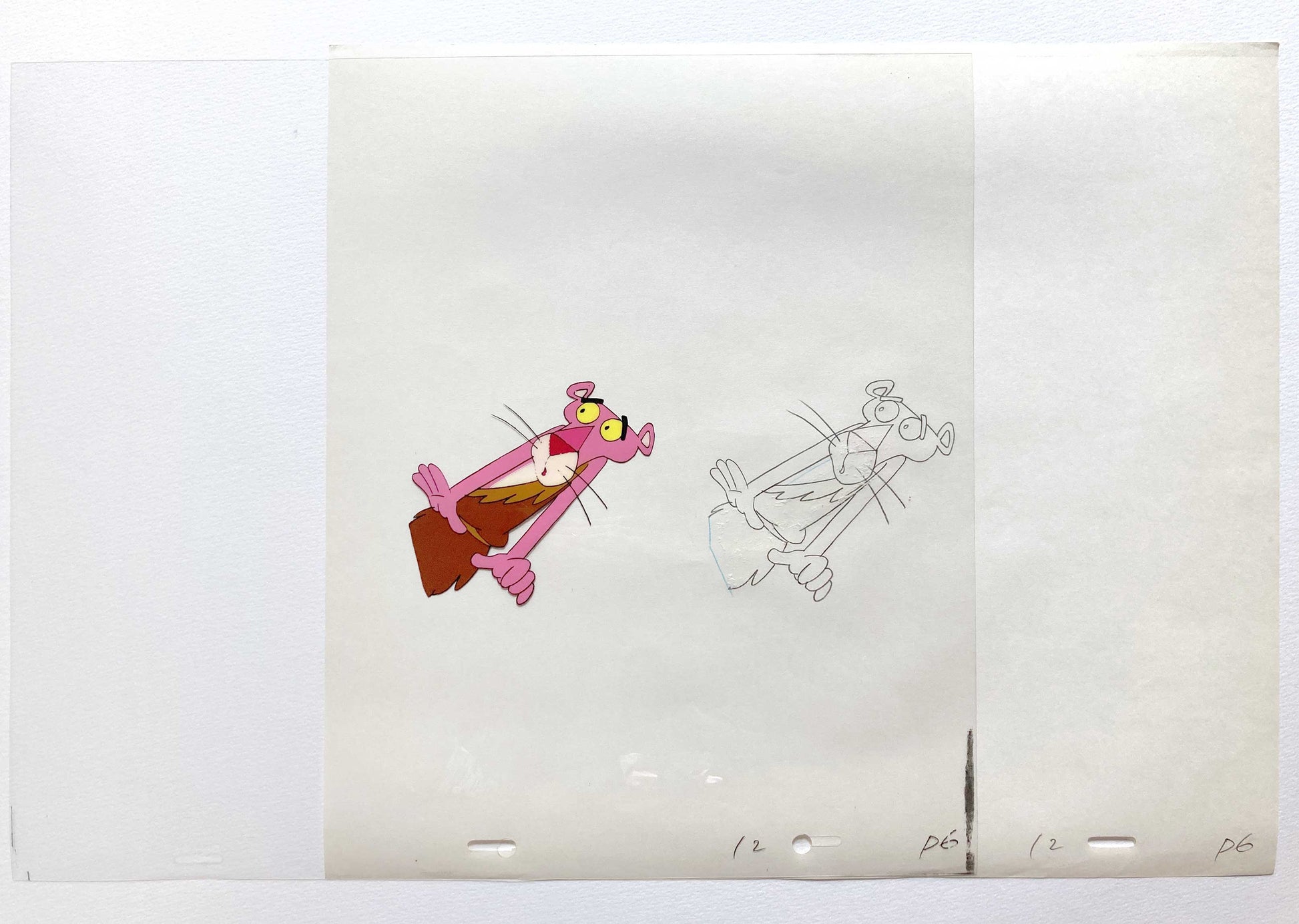 The Pink Panther : Original Production Used Animation Cel and Matching Drawing (Tv show 1980s). For sale on FLIP Gallery