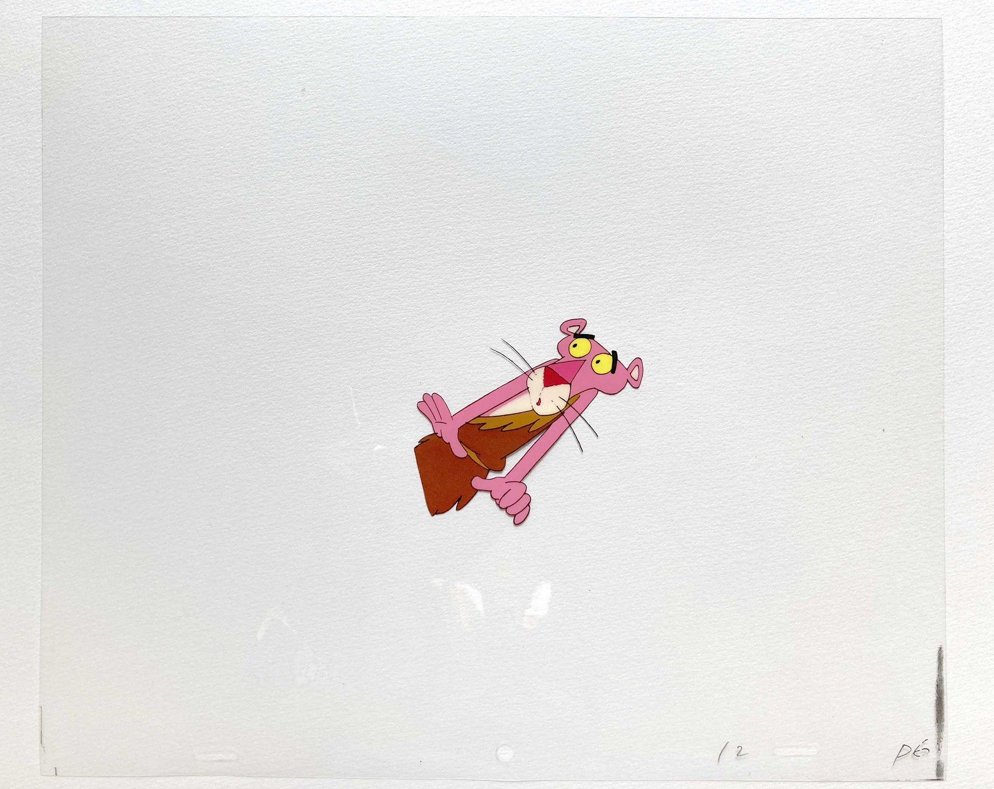 The Pink Panther : Original Production Used Animation Cel and Matching Drawing (Tv show 1980s). For sale on FLIP Gallery