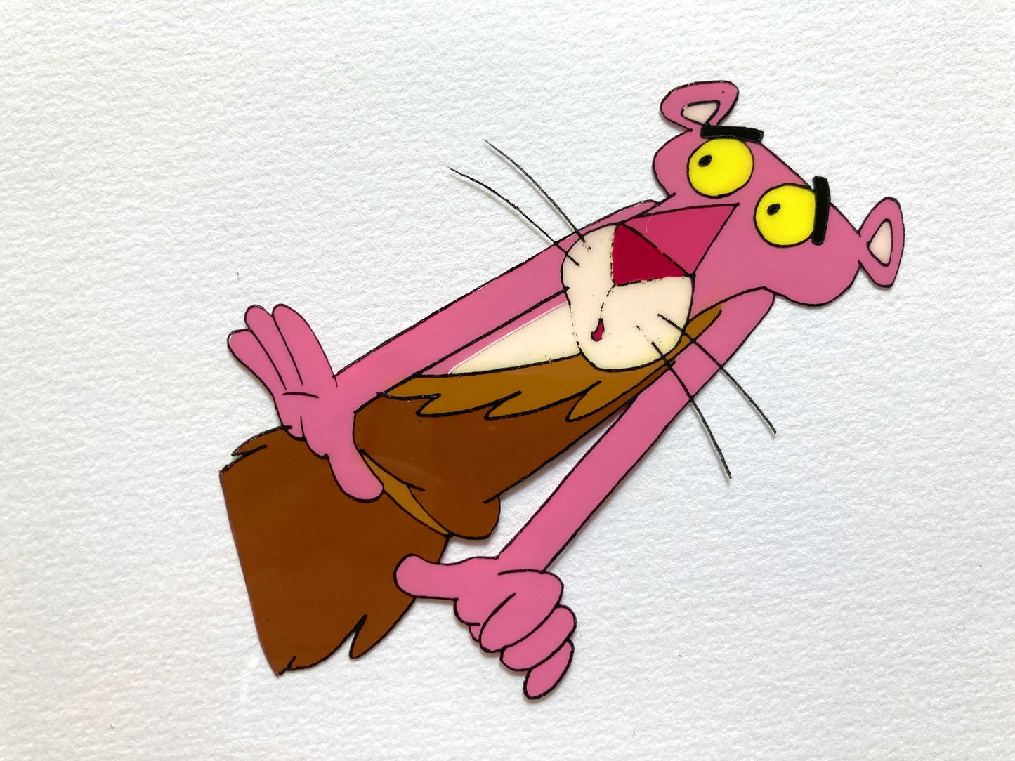 The Pink Panther : Original Production Used Animation Cel and Matching Drawing (Tv show 1980s). For sale on FLIP Gallery