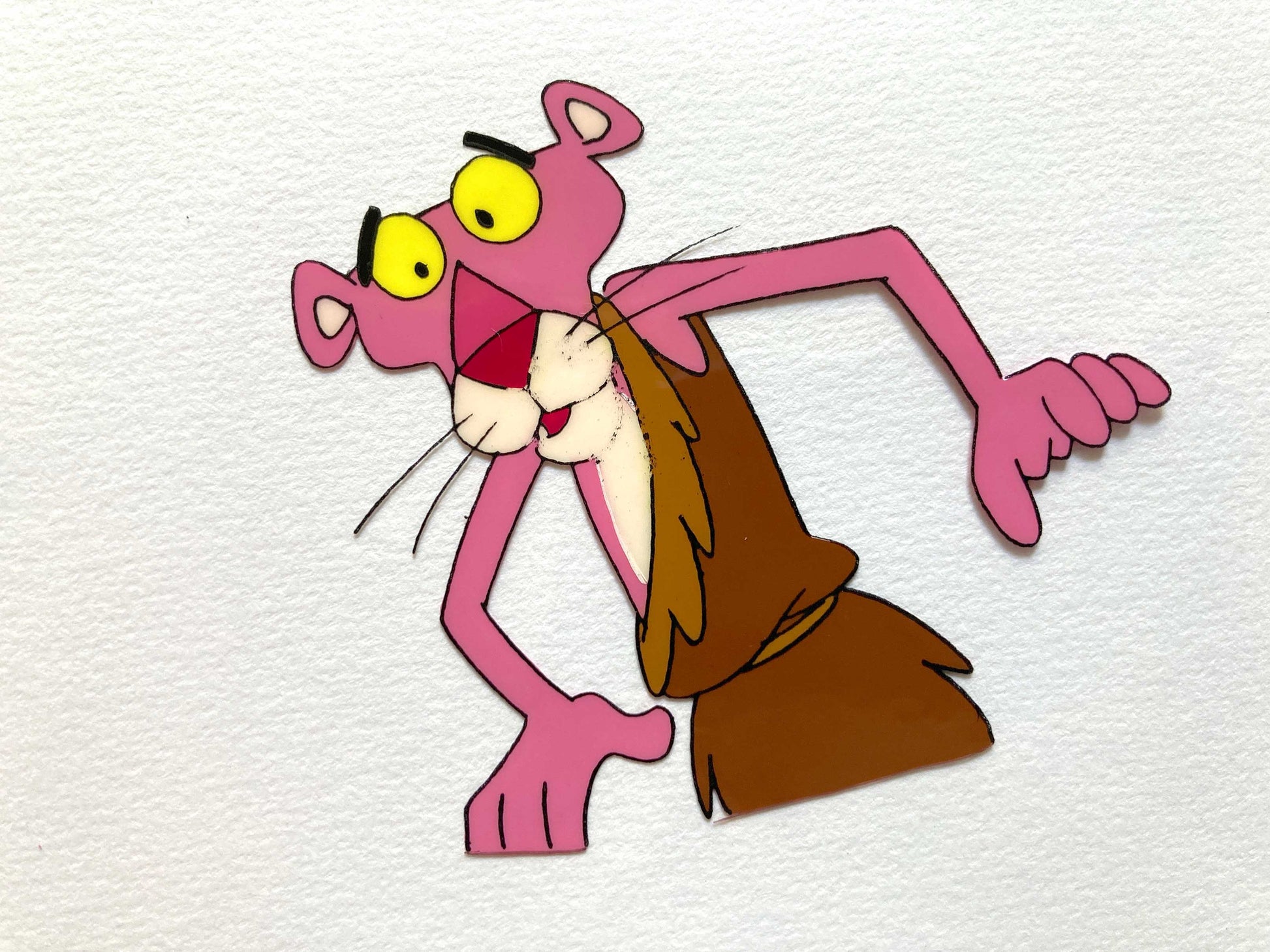 The Pink Panther Original Production Used Animation Cel + Matching Drawing (Tv show 1980s). For sale on FLIP Gallery