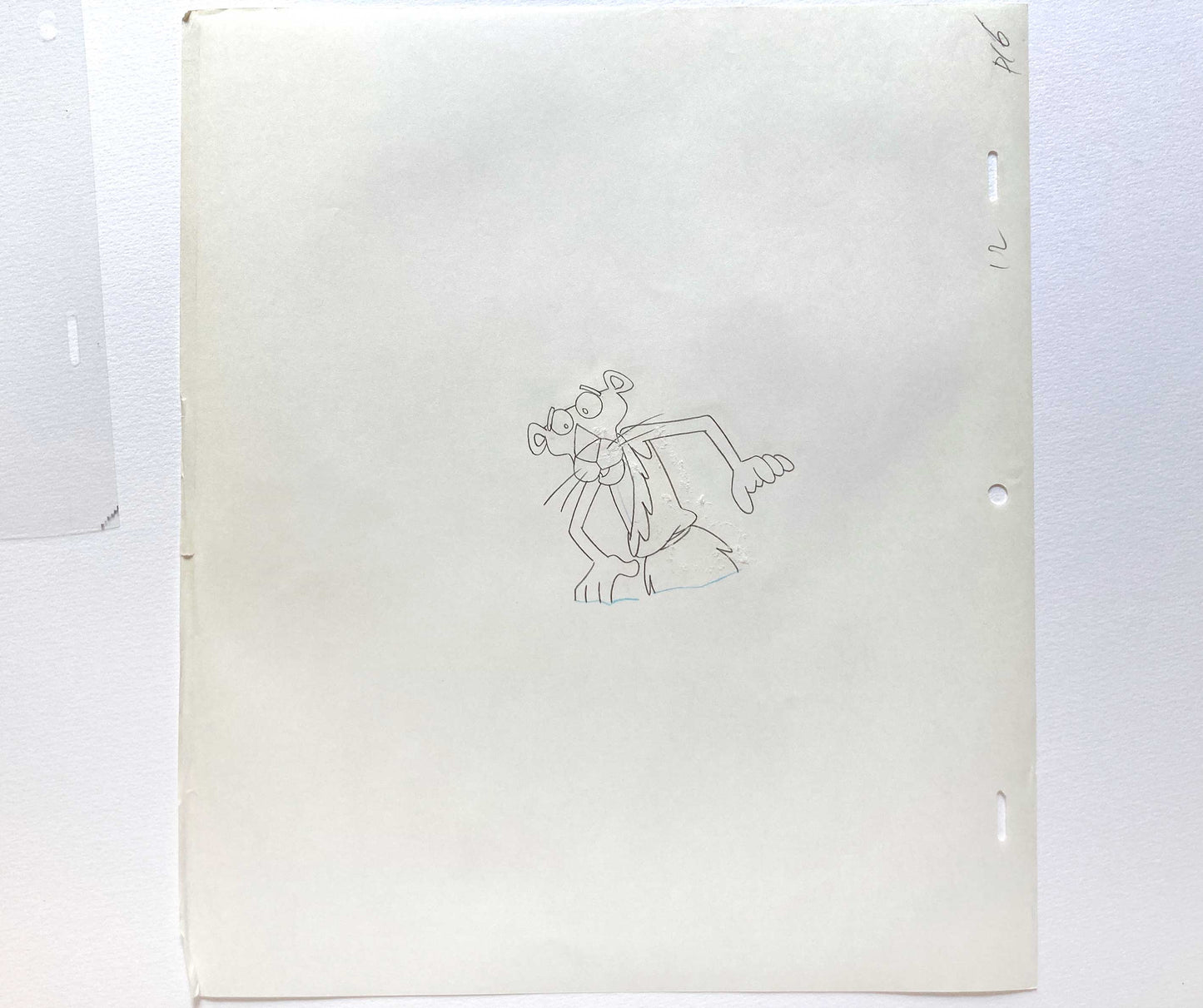 The Pink Panther Original Production Used Animation Cel + Matching Drawing (Tv show 1980s). For sale on FLIP Gallery