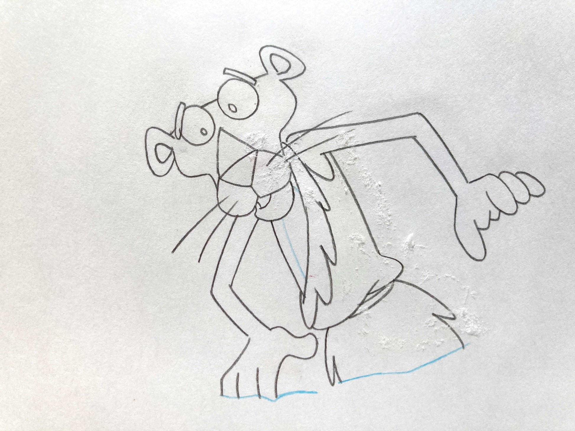 The Pink Panther Original Production Used Animation Cel + Matching Drawing (Tv show 1980s). For sale on FLIP Gallery