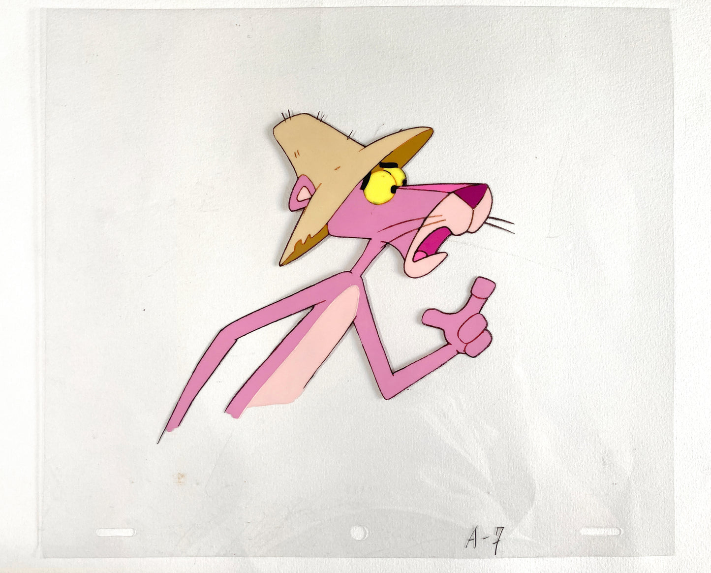 The Pink Panther Original Production Used Animation Cel (From the Tv show 80s). For sale on FLIP Gallery