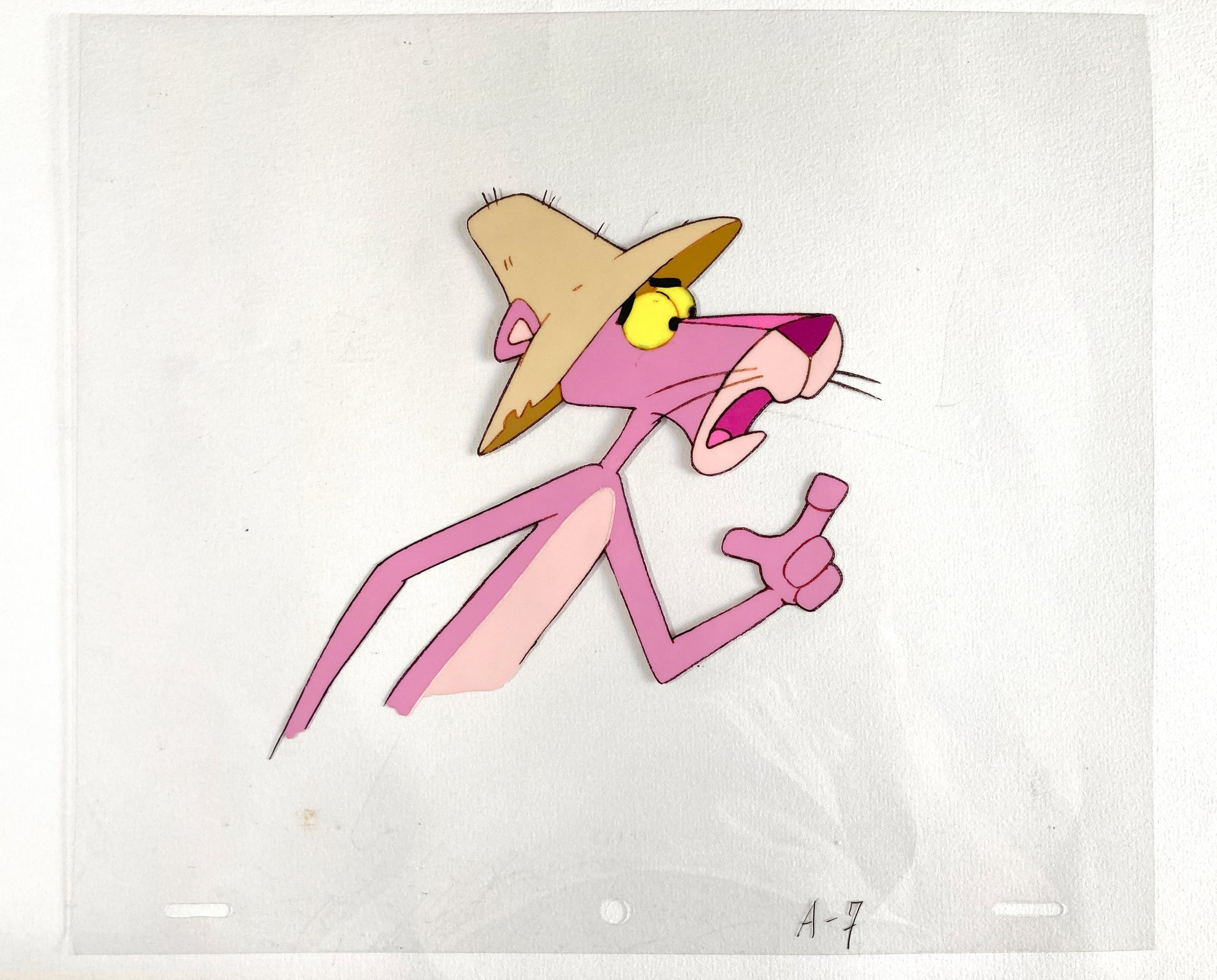 The Pink Panther Original Production Used Animation Cel (From the Tv show 80s). For sale on FLIP Gallery