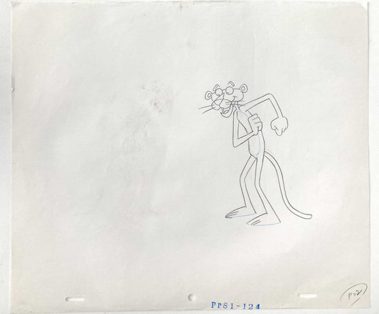 Original Animation Art Drawing of The Pink Panther