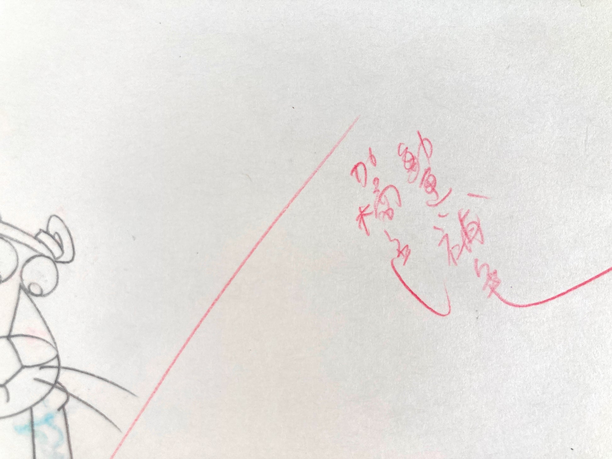 Original Production Used Animation Drawing of The Pink Panther (From the 80's). For sale on FLIP Gallery