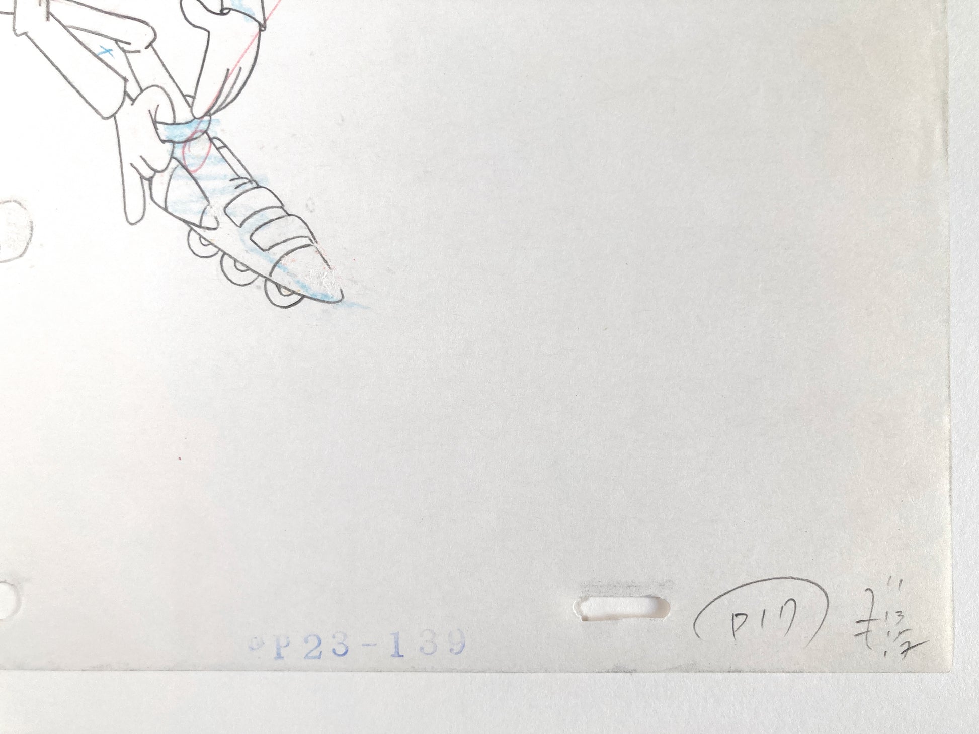 Original Production Used Animation Drawing of The Pink Panther (From the 80's). For sale on FLIP Gallery