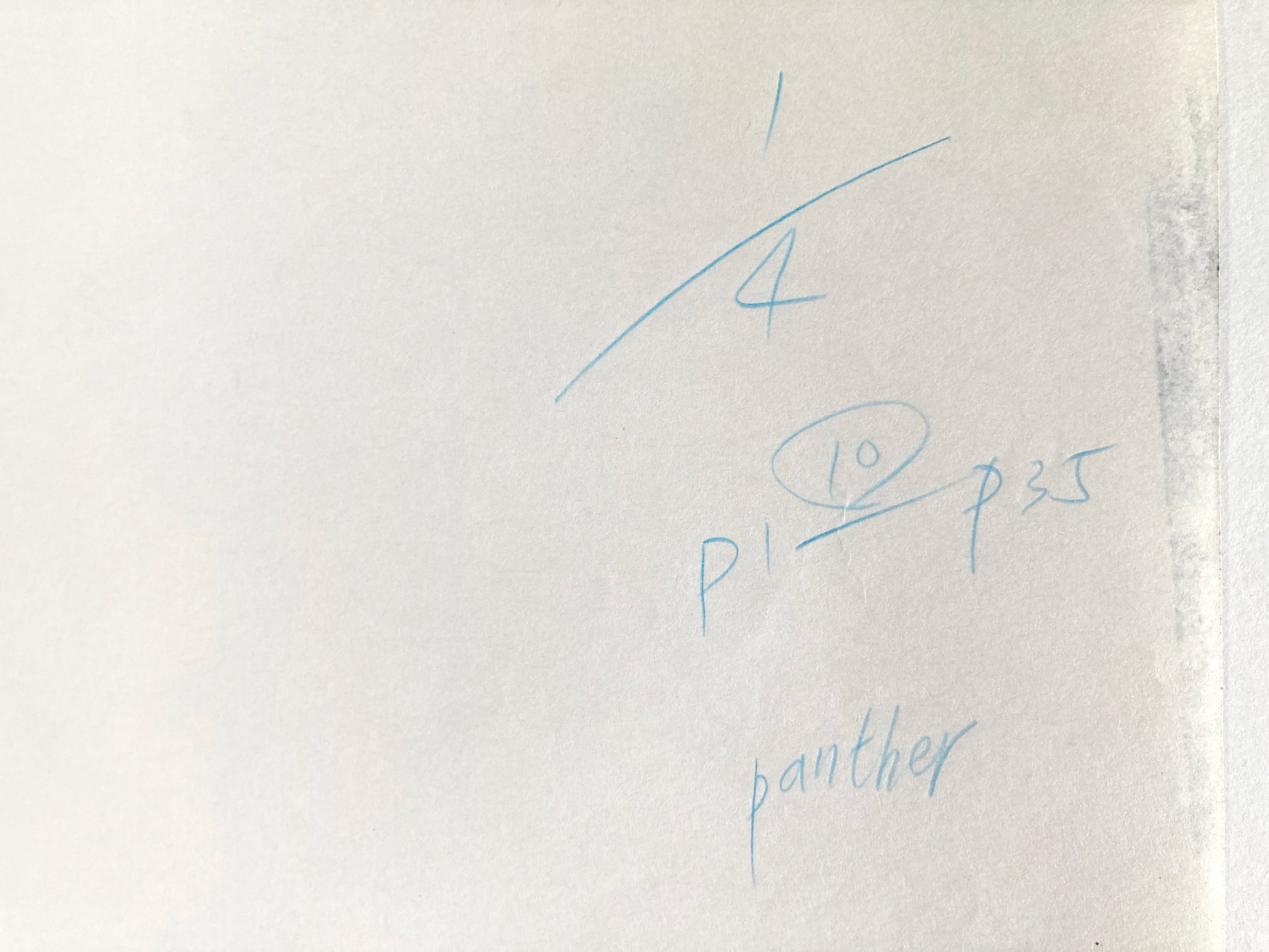 Original Animation Production Used Drawing of The Pink Panther (From the 80's). For sale on FLIP Gallery