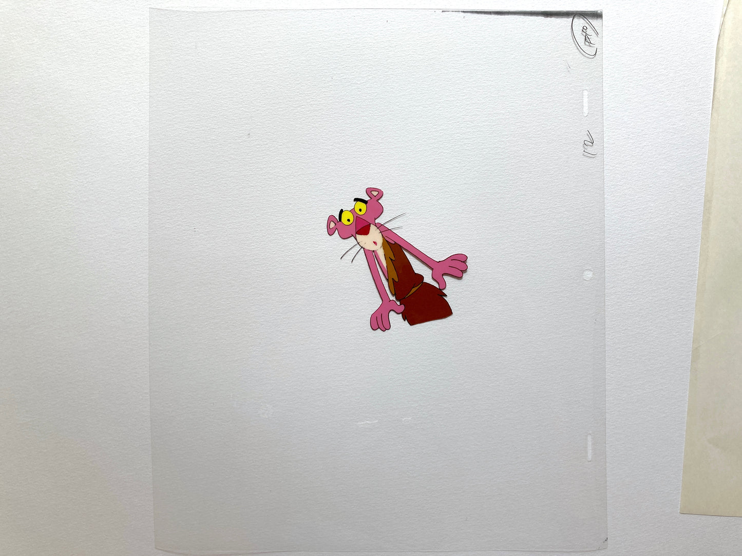 The Pink Panther Original Production Used Animation Cel and Matching Drawing (Tv show 1970s). For sale on FLIP Gallery