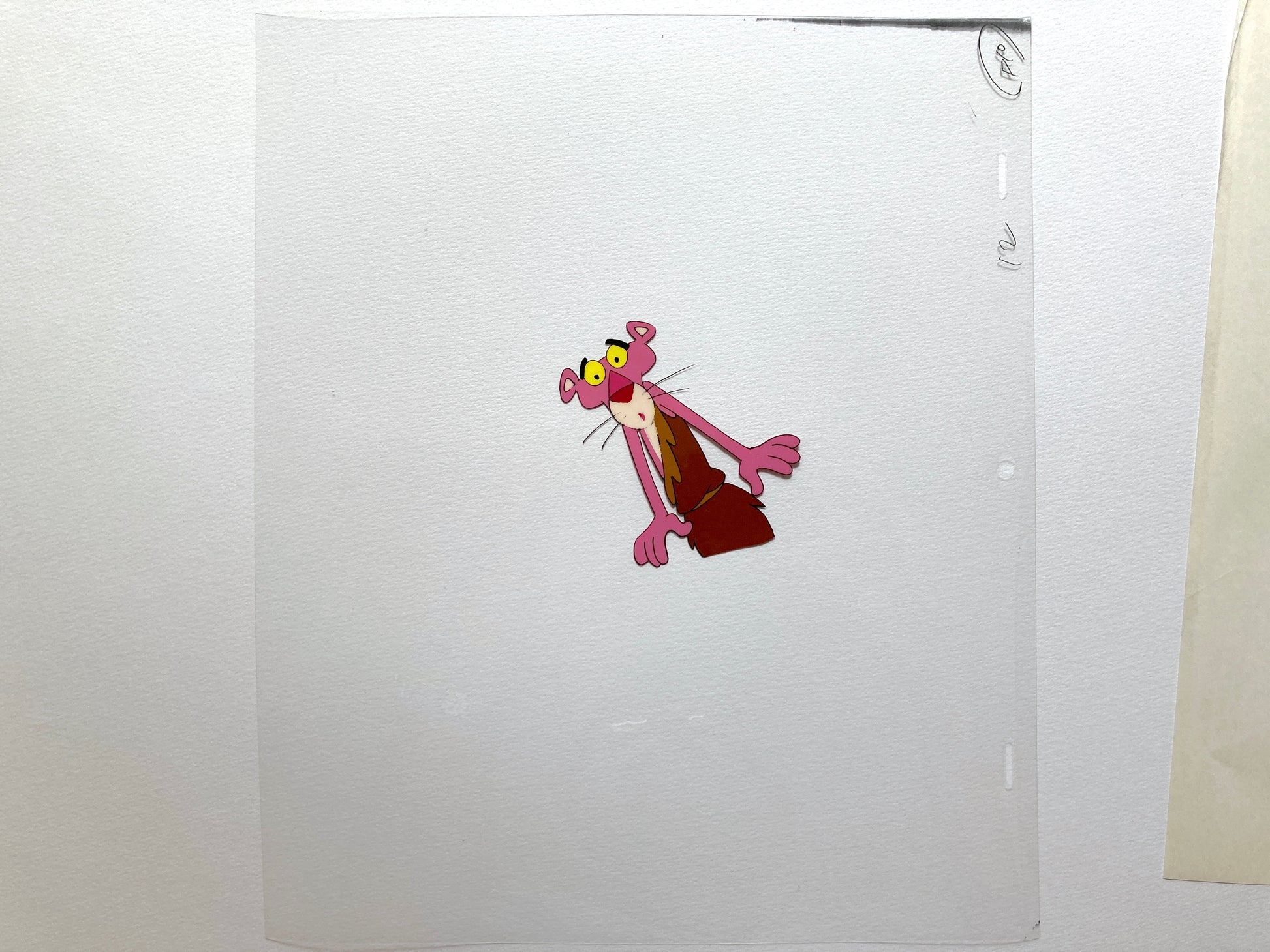 The Pink Panther Original Production Used Animation Cel and Matching Drawing (Tv show 1970s). For sale on FLIP Gallery