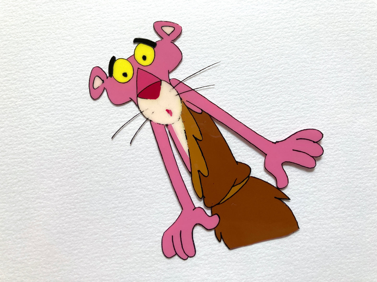 The Pink Panther Original Production Used Animation Cel and Matching Drawing (Tv show 1970s). For sale on FLIP Gallery
