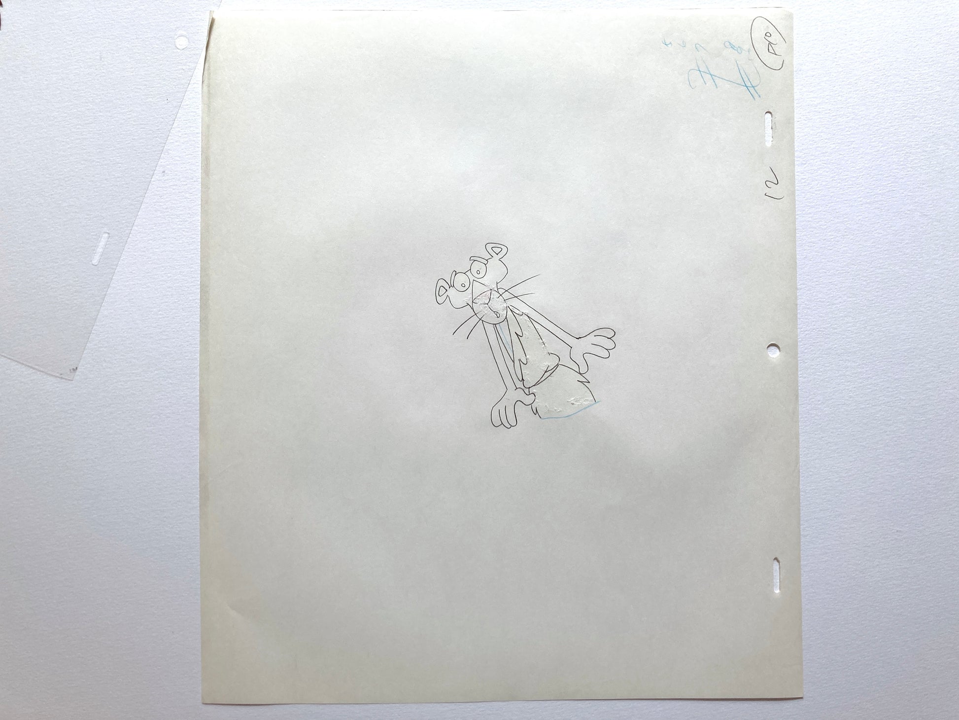 The Pink Panther Original Production Used Animation Cel and Matching Drawing (Tv show 1970s). For sale on FLIP Gallery