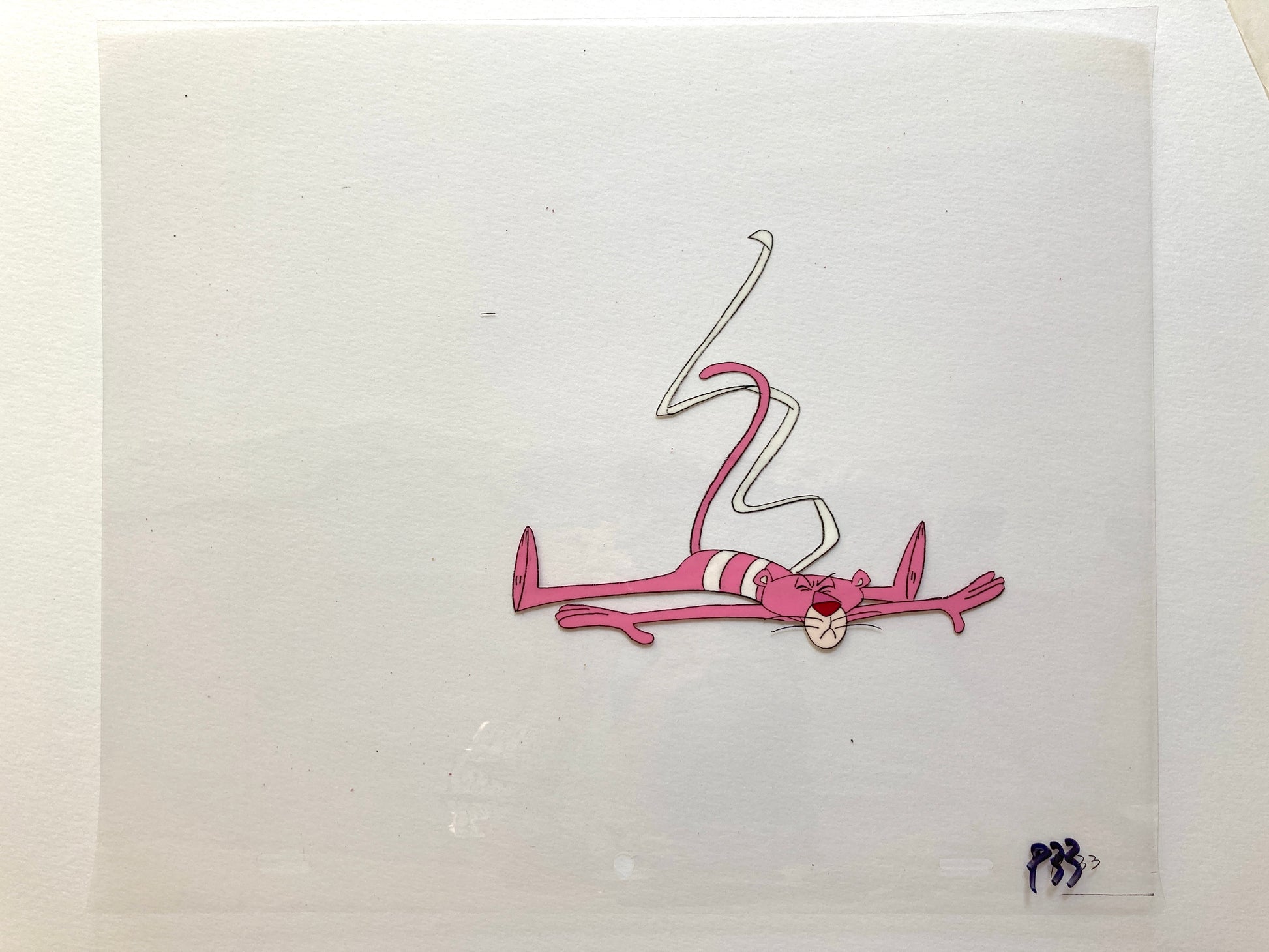 The Pink Panther : Original Production Used Animation Cel + Matching Drawing (Tv show 1980s). For sale on FLIP Gallery