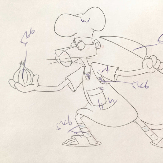 Original Animation Production Drawing from the Pink Panther