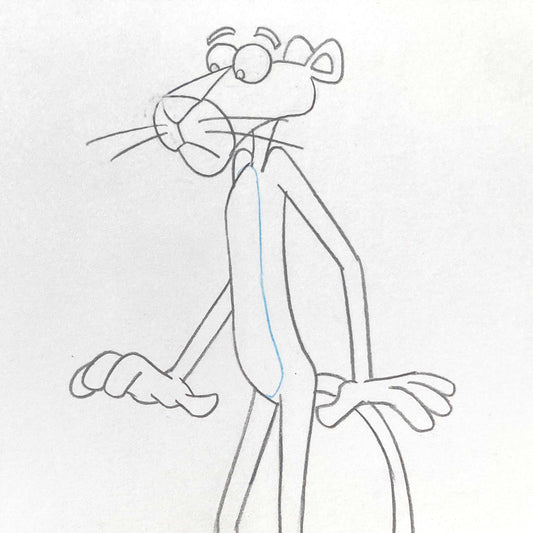 Original Animation Art Drawing of The Pink Panther