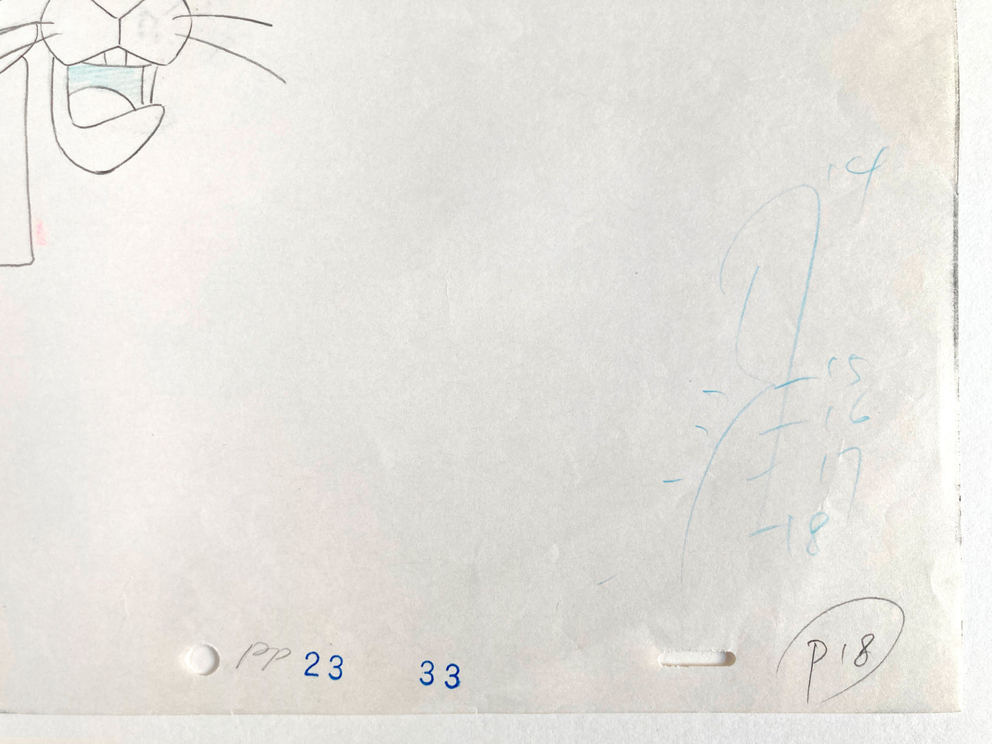 The Pink Panther : Original Production Used Animation Drawing (From the 80's). For sale on FLIP Gallery