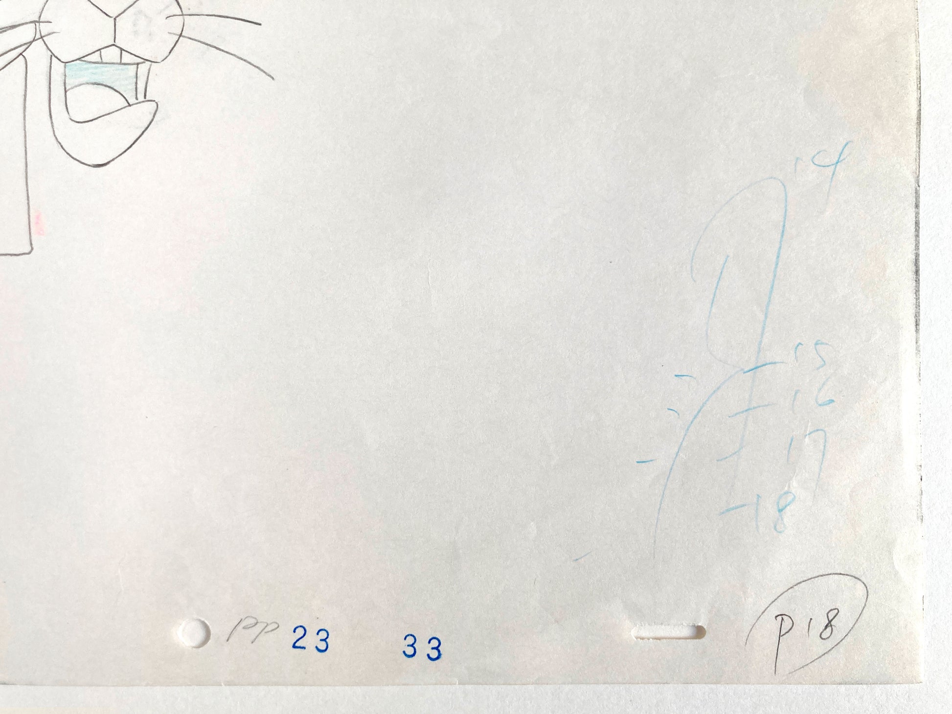 The Pink Panther : Original Production Used Animation Drawing (From the 80's). For sale on FLIP Gallery