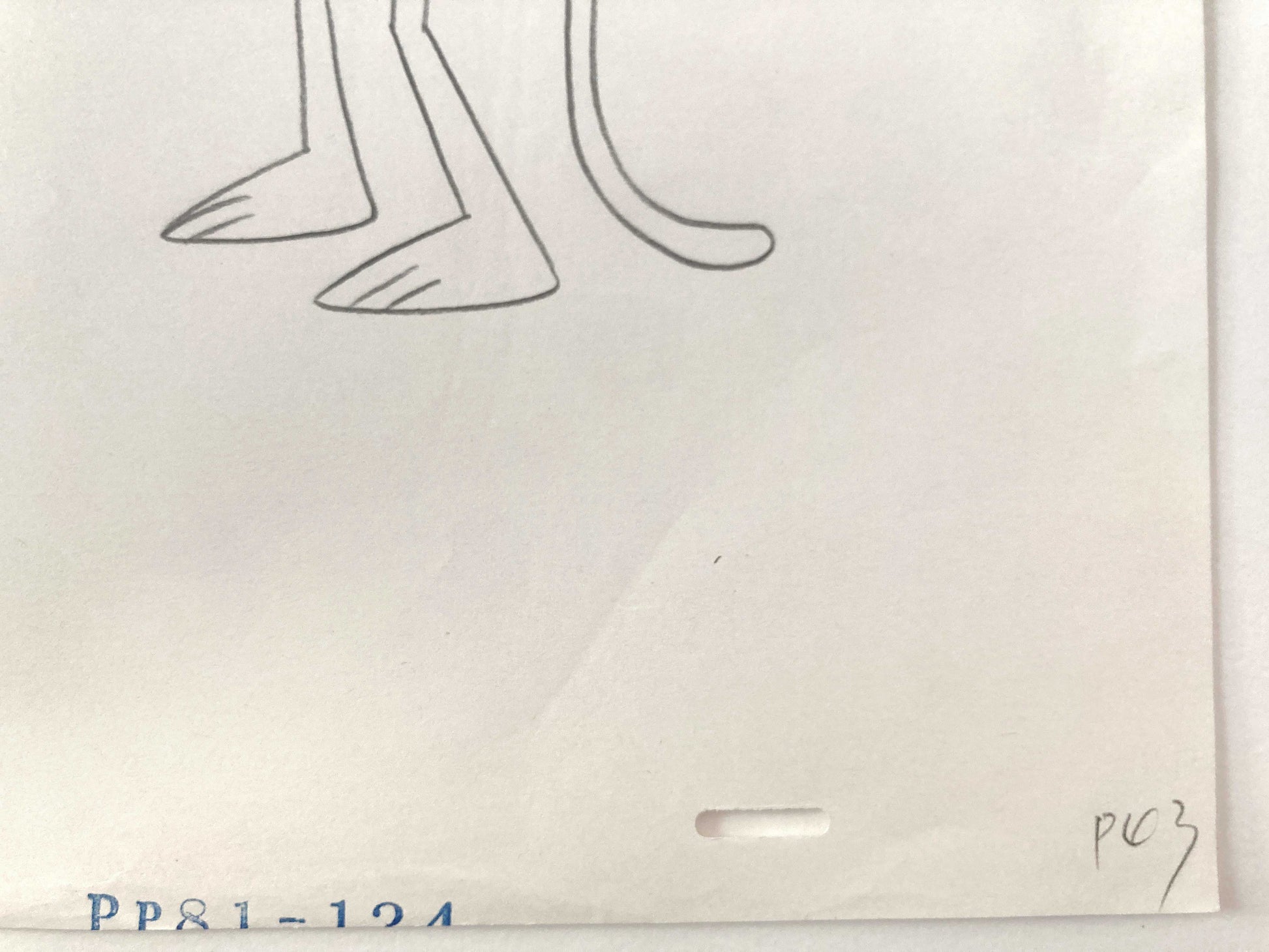 Original Animation Production Used Drawing of The Pink Panther (From the 80's). For sale on FLIP Gallery