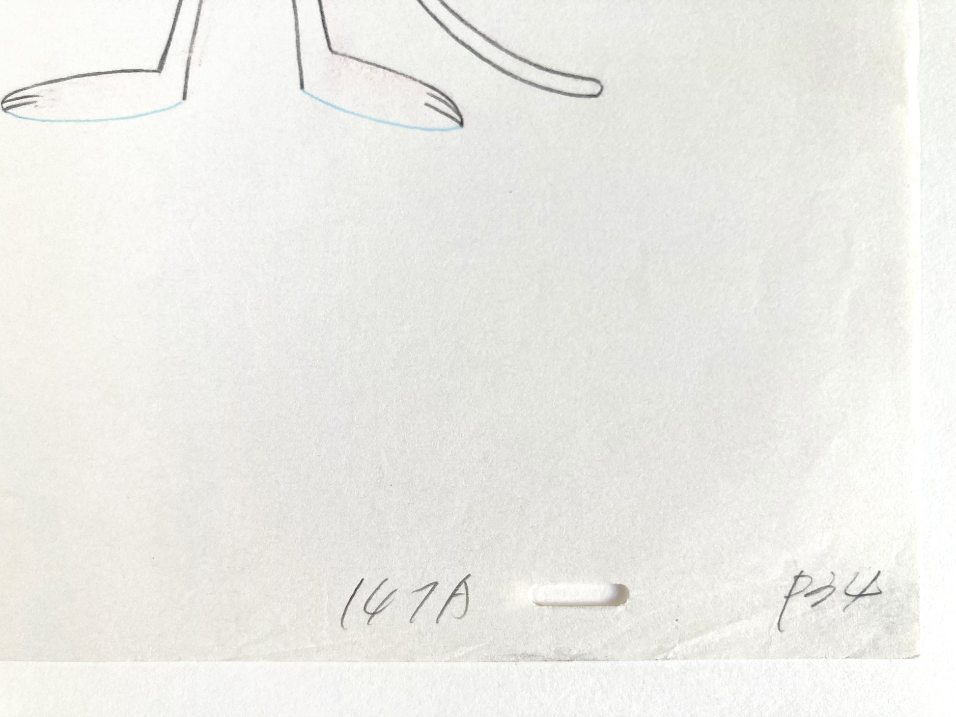 Original Animation Production Drawing of The Pink Panther (From the 80's). For sale on FLIP Gallery
