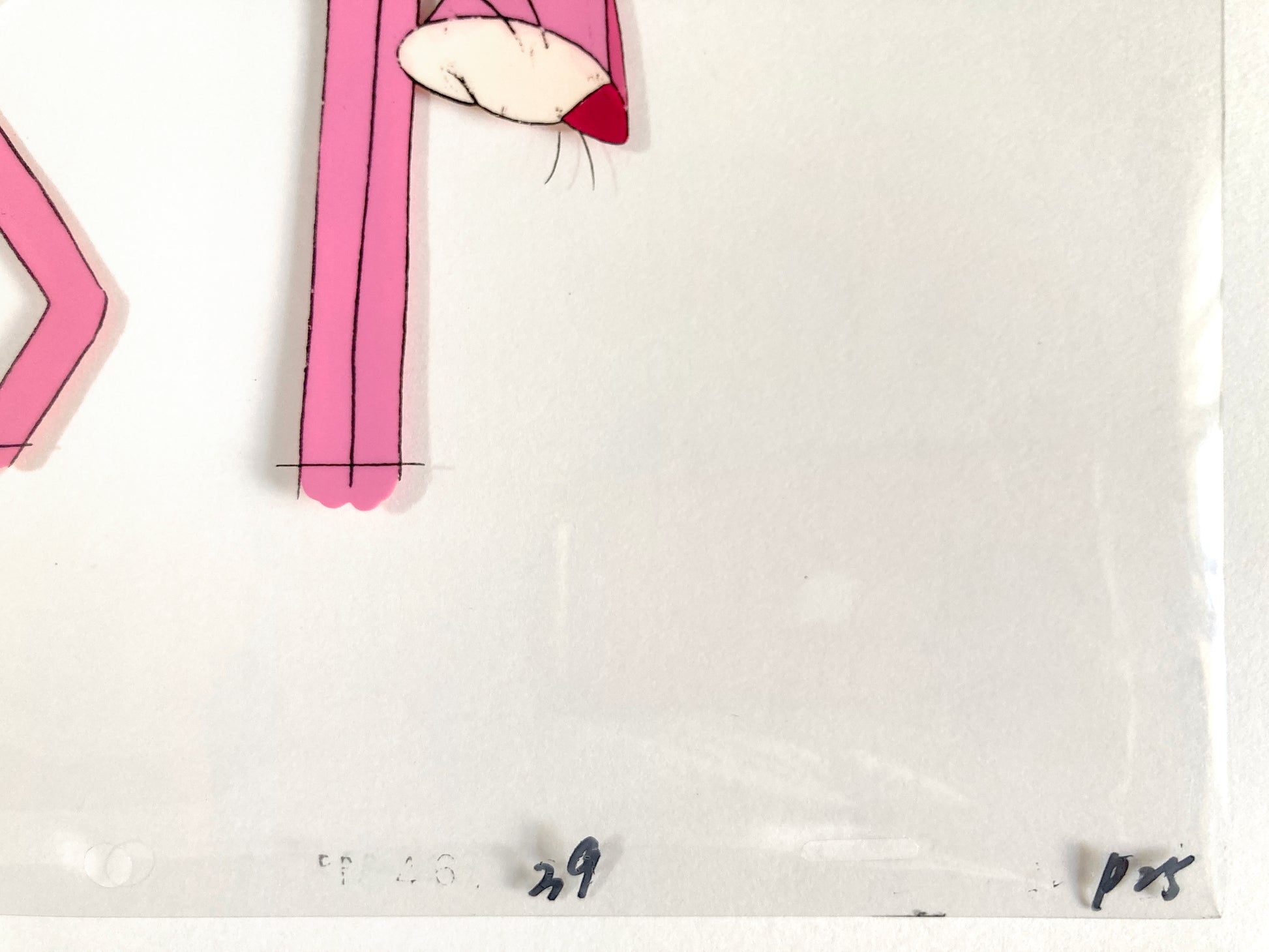 The Pink Panther - Original Production Used Animation Celluloid (From the Tv show 80-90s). For sale on FLIP Gallery