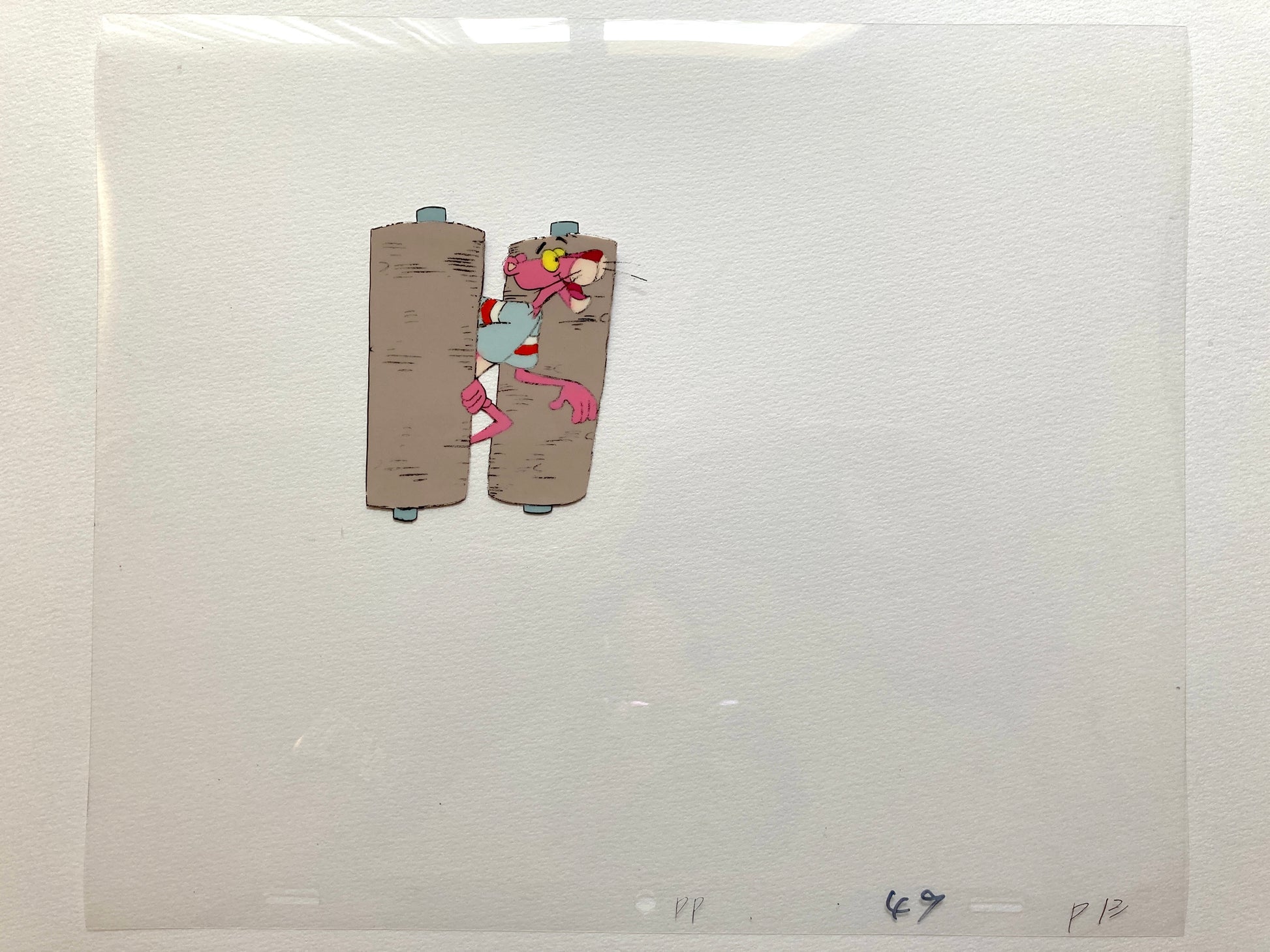 The Pink Panther : Original Production Used Animation Cel + Matching Drawing (Tv show 1980s). For sale on FLIP Gallery