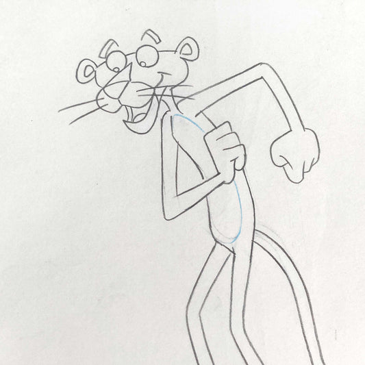 Original Animation Production Drawing of The Pink Panther