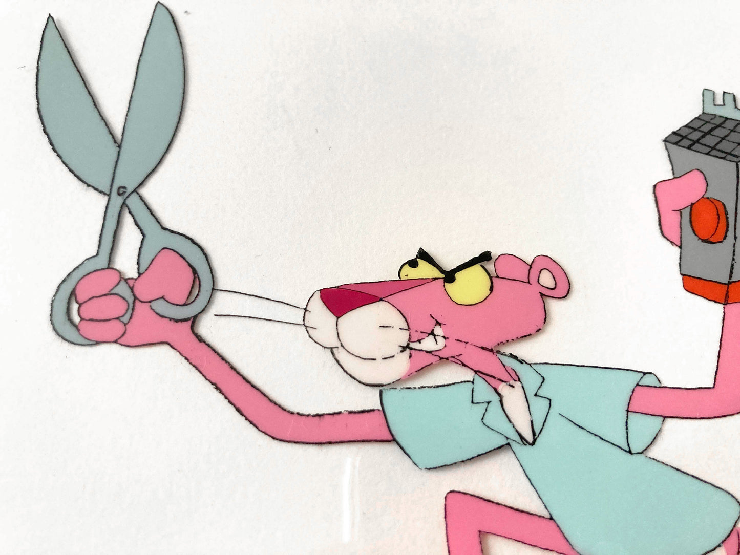 The Pink Panther - Original Production Used Animation Celluloid (From the Tv show 80-90s). For sale on FLIP Gallery