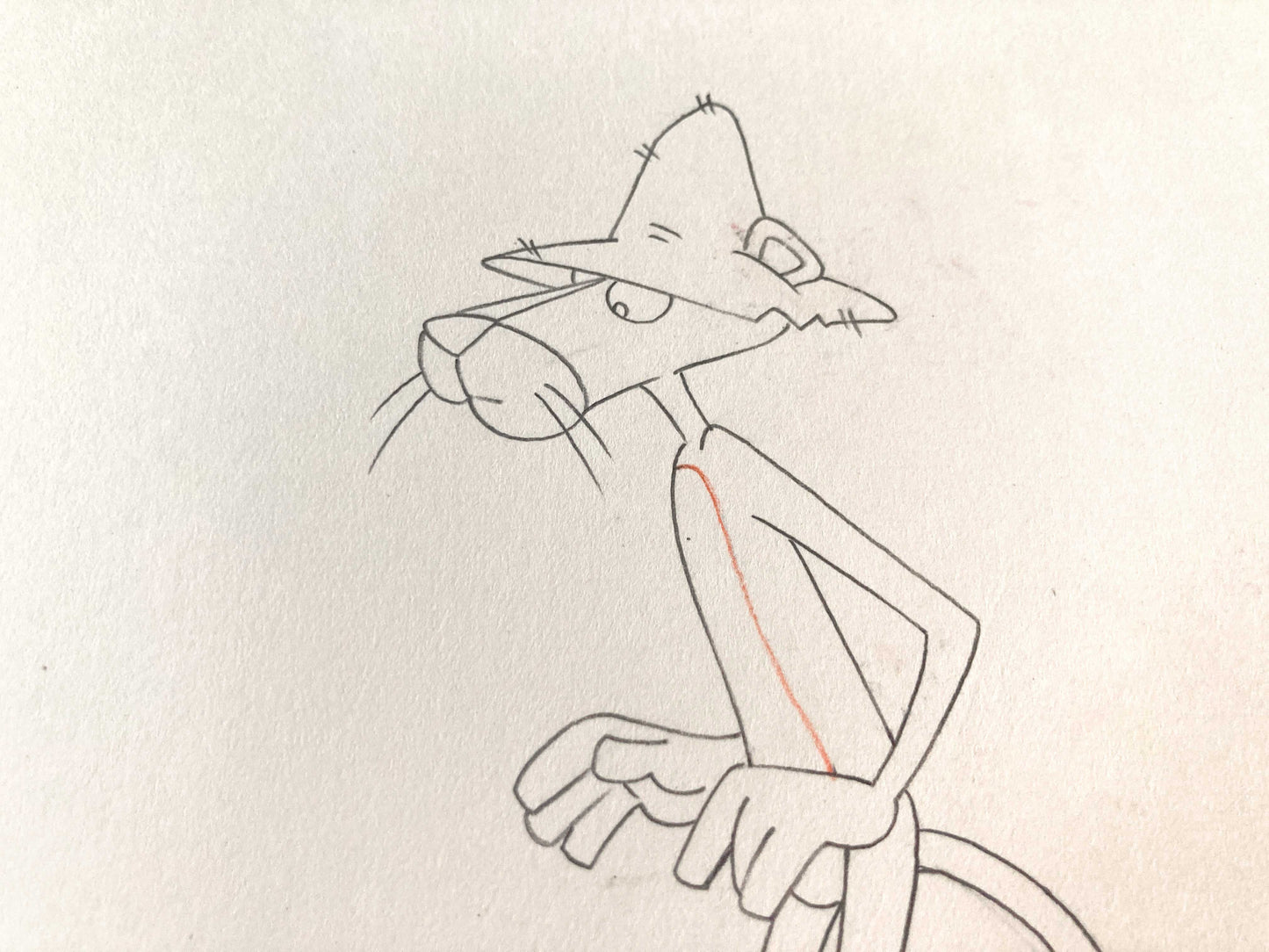 Original Production Used Animation Drawing of The Pink Panther (From the 80's). For sale on FLIP Gallery