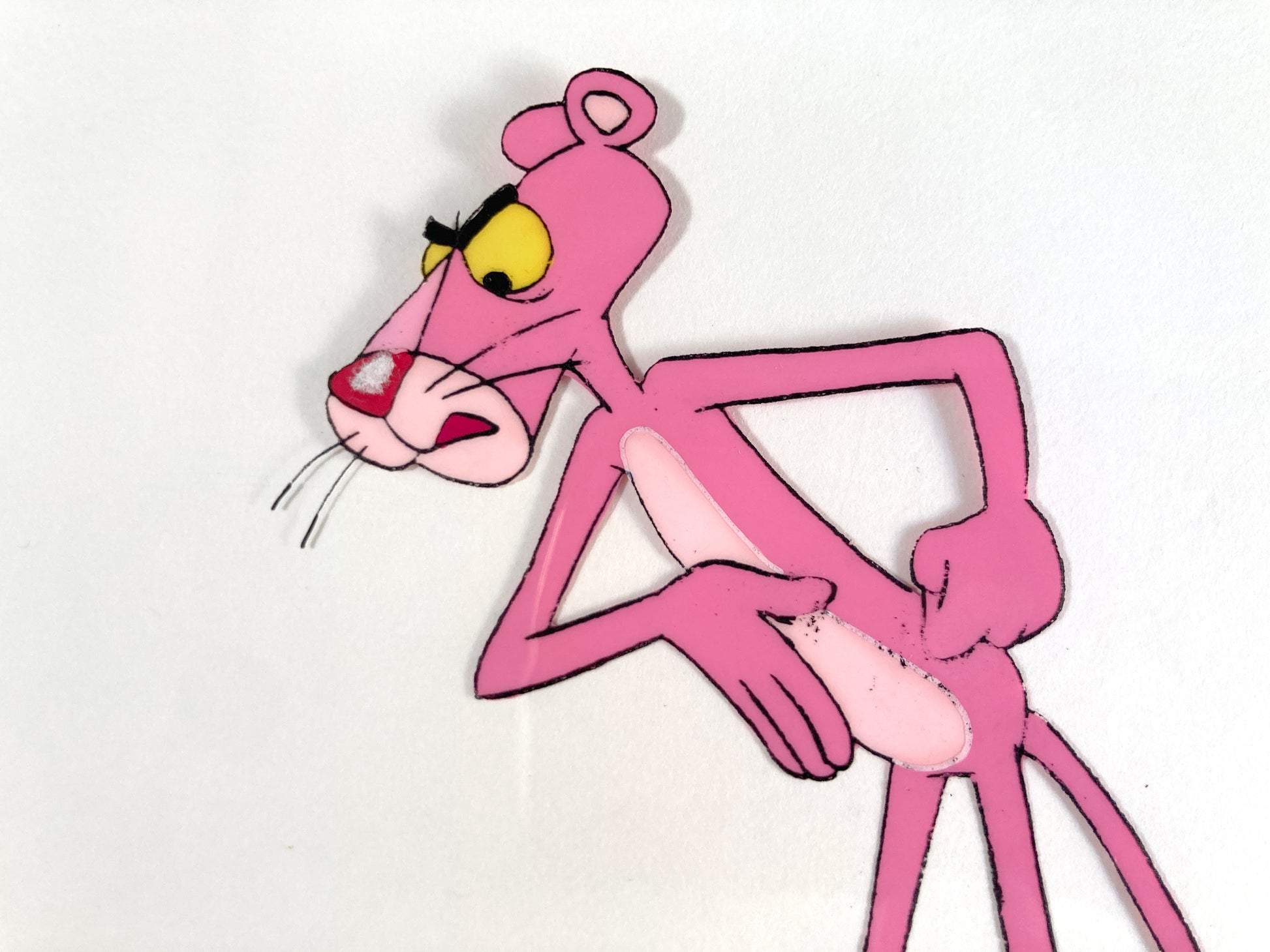 The Pink Panther - Original Production Used Animation Celluloid (From the Tv show 80s). For sale on FLIP Gallery