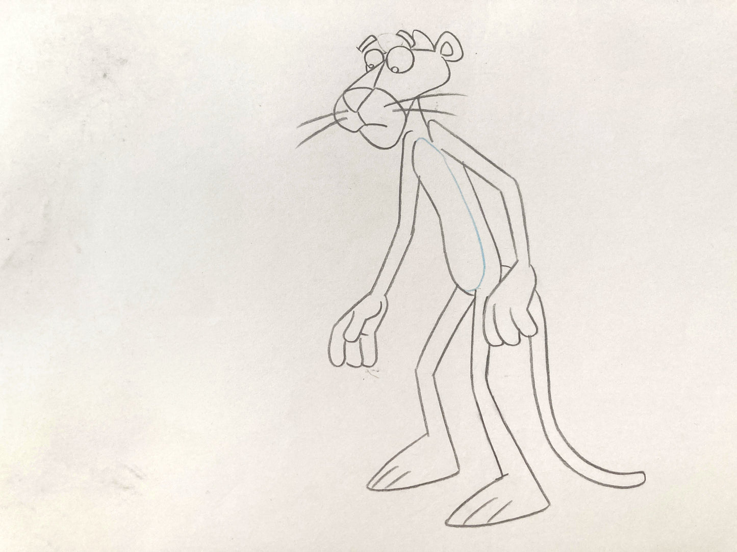 Original Animation Production Used Drawing of The Pink Panther (From the 80's). For sale on FLIP Gallery