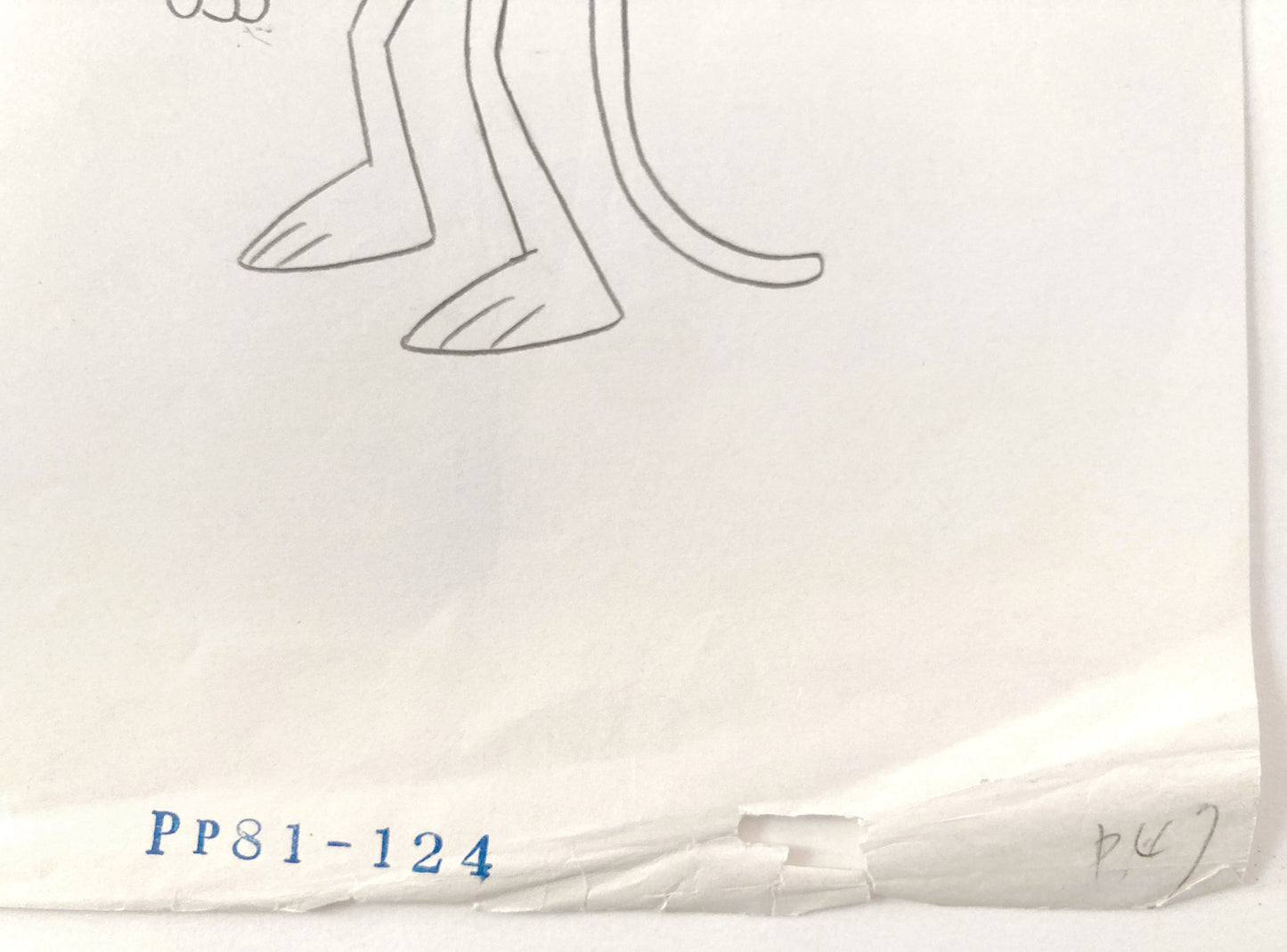 Original Animation Production Used Drawing of The Pink Panther (From the 80's). For sale on FLIP Gallery