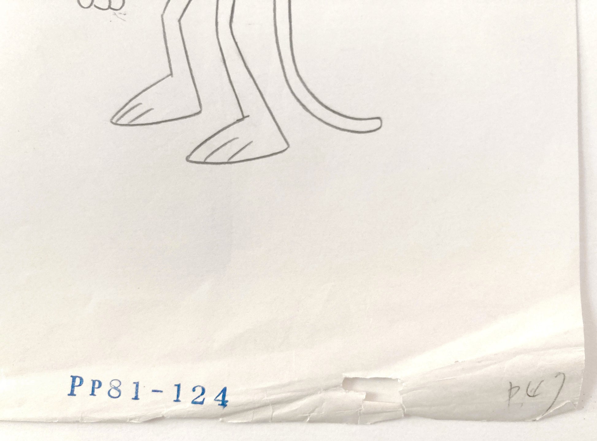 Original Animation Production Used Drawing of The Pink Panther (From the 80's). For sale on FLIP Gallery