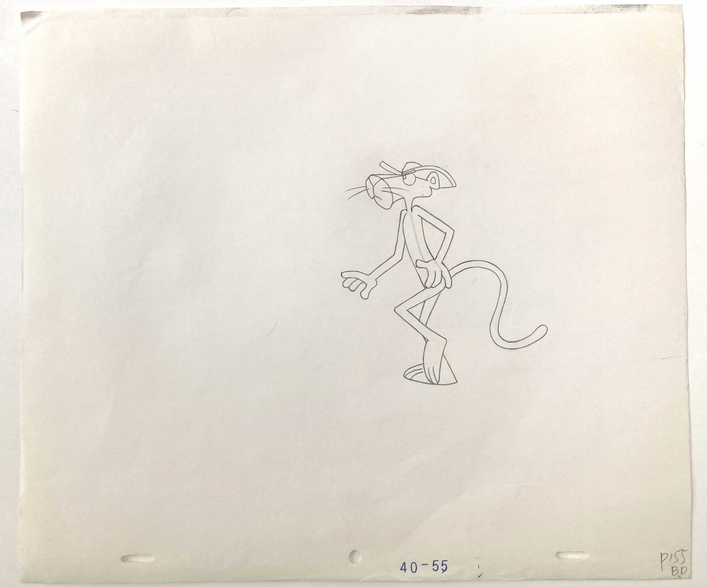 The Pink Panther Original Production Used Animation Art Drawing (From the 70's). For sale on FLIP Gallery