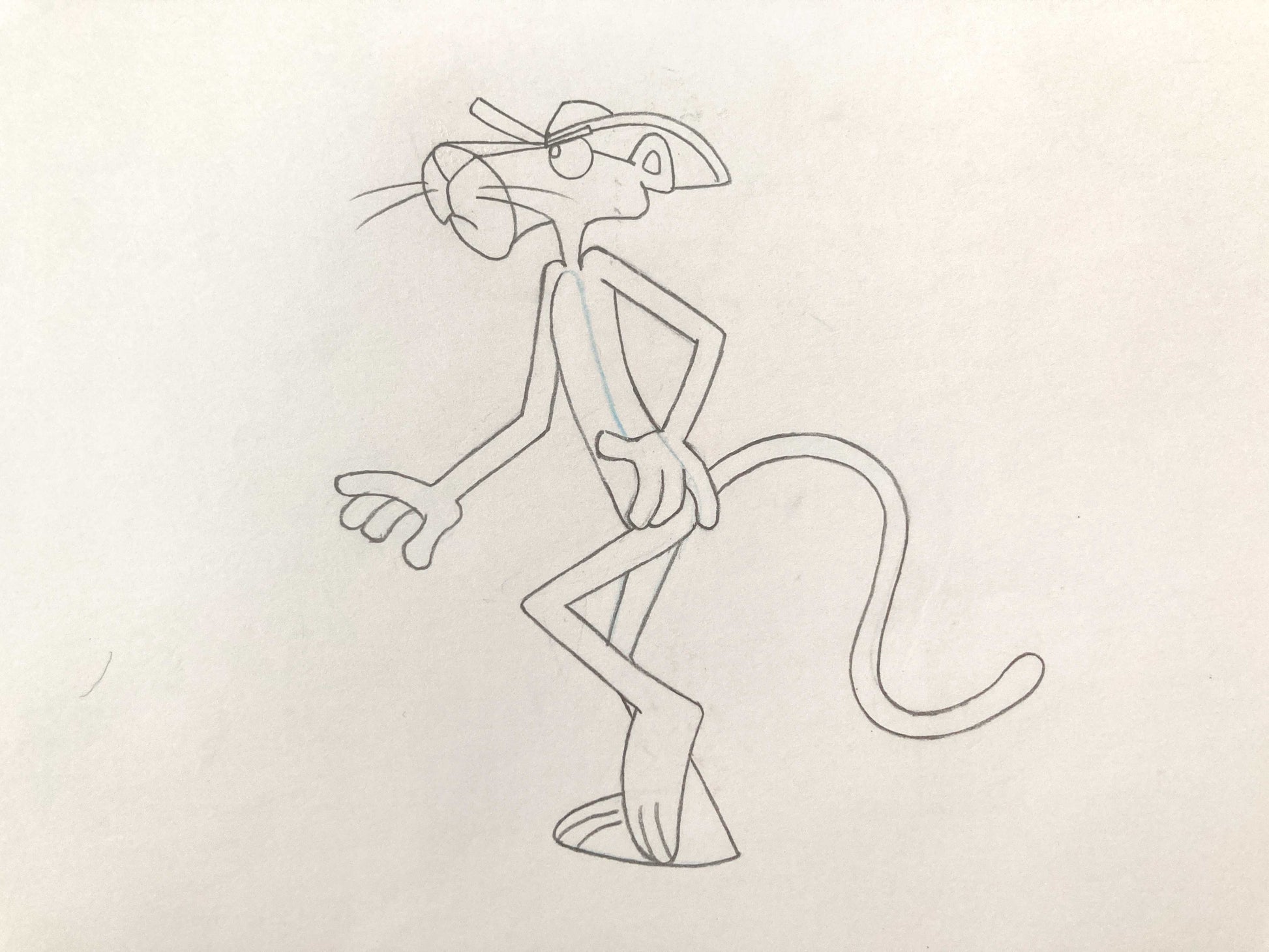 The Pink Panther Original Production Used Animation Art Drawing (From the 70's). For sale on FLIP Gallery