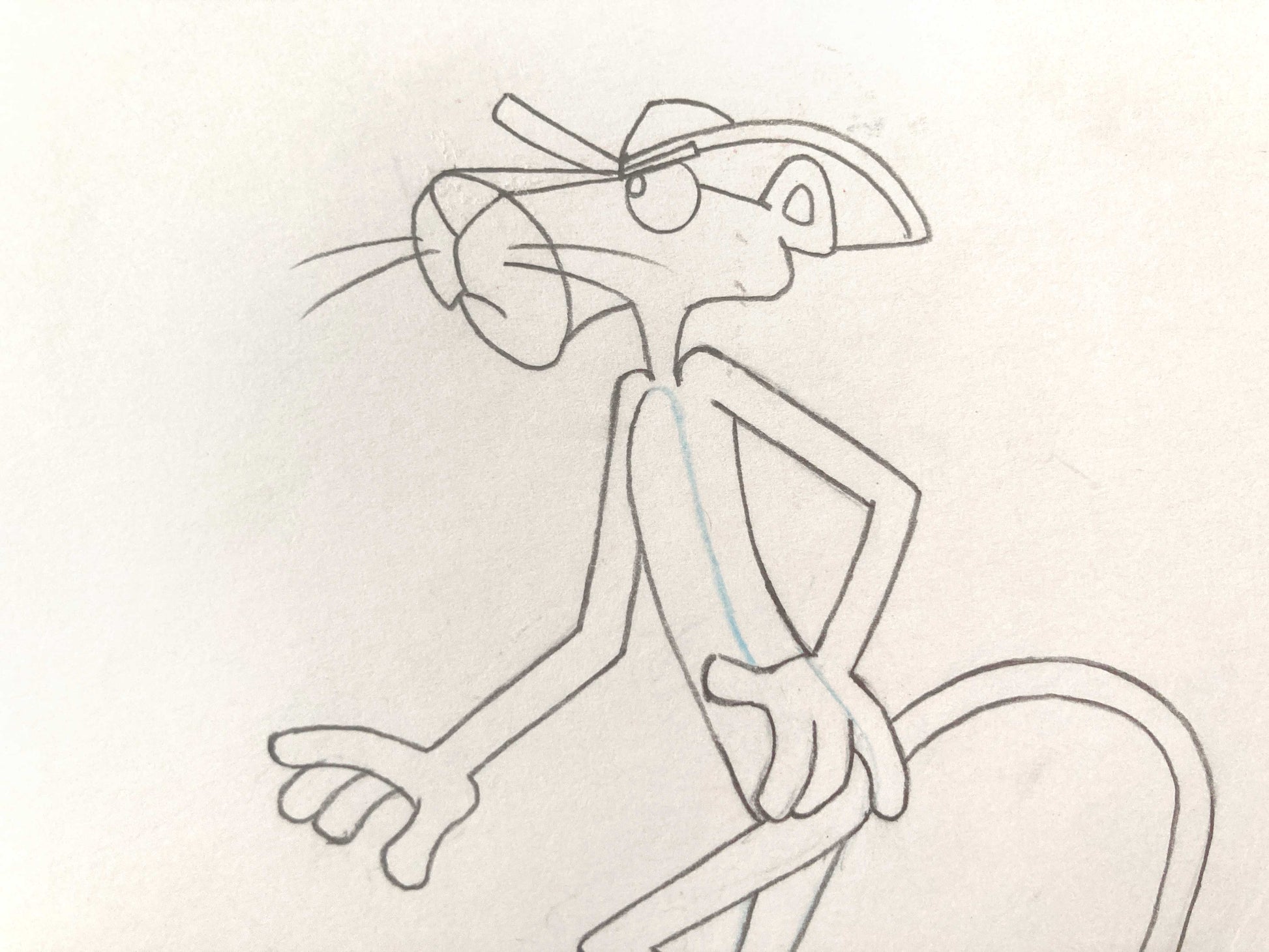 The Pink Panther Original Production Used Animation Art Drawing (From the 70's). For sale on FLIP Gallery