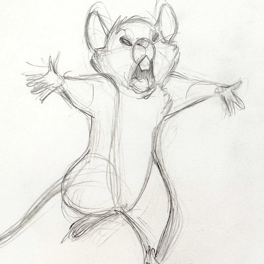 The Rescuers Down Under - Original Animation Production Drawing (Walt Disney, 1990). For sale on FLIP Gallery