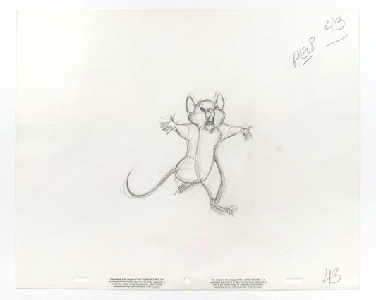 The Rescuers Down Under - Original Animation Production Drawing (Walt Disney, 1990). For sale on FLIP Gallery