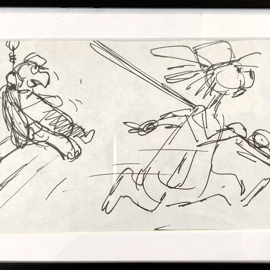 The Rescuers : Original Production Storyboard Drawing - Art from the legendary Ted Berman (Walt Disney, 1977). For sale on FLIP Gallery