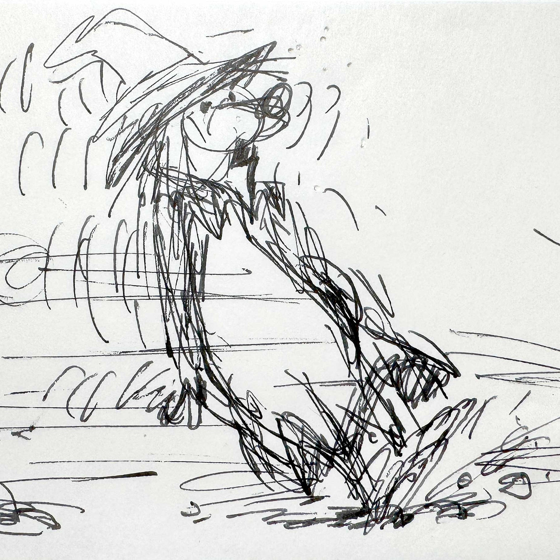 "The Rescuers" Original Production Used Storyboard Drawing - Art from the legendary Ted Berman (Walt Disney, 1977). For sale on FLIP Gallery