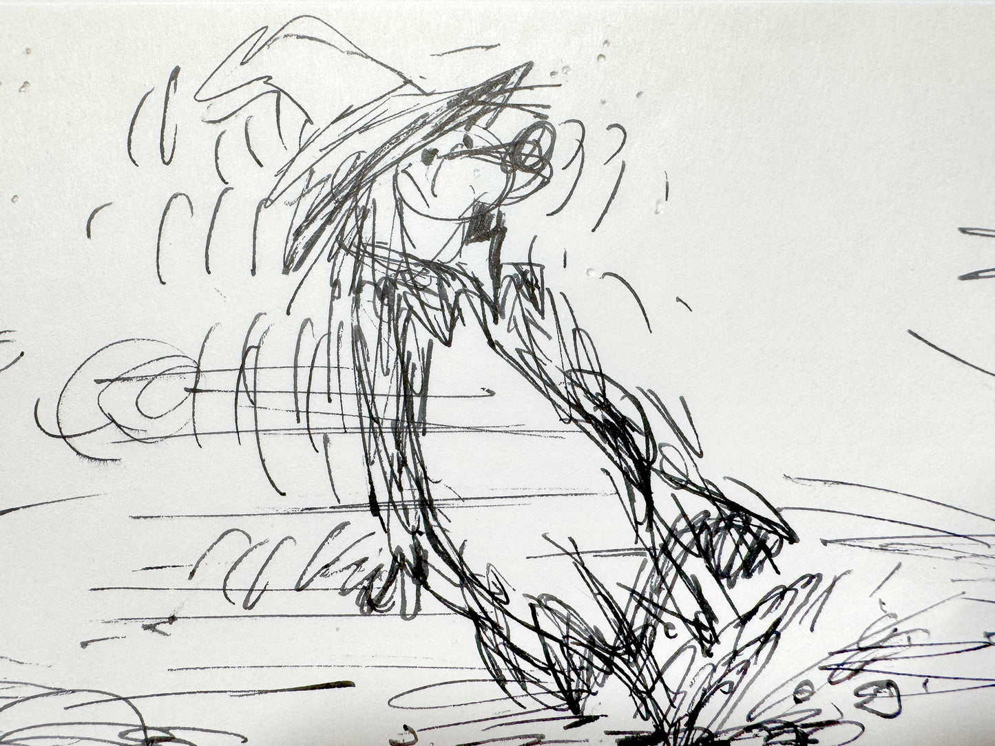 "The Rescuers" Original Production Used Storyboard Drawing - Art from the legendary Ted Berman (Walt Disney, 1977). For sale on FLIP Gallery