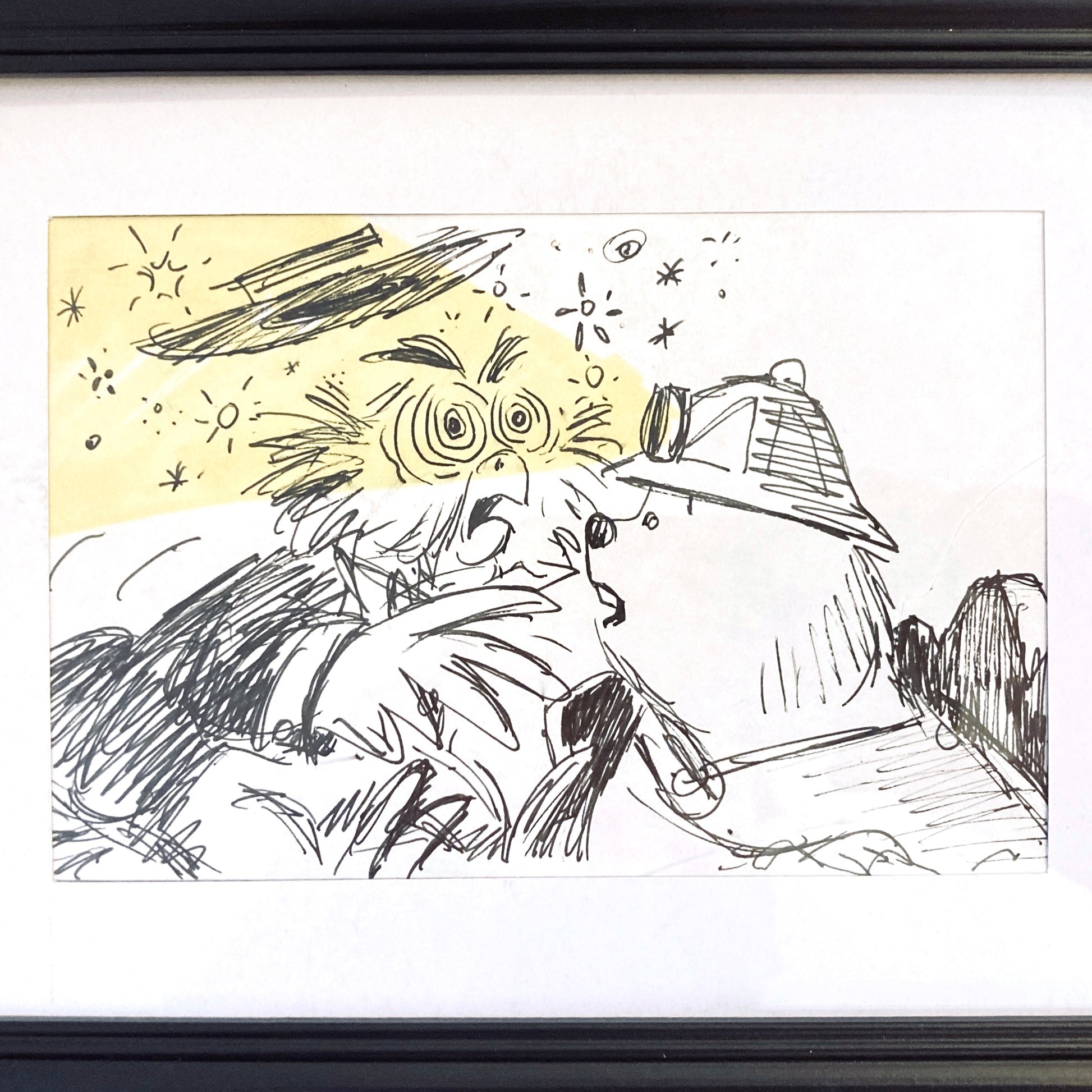 The Rescuers Original Production Used Storyboard Drawing - Art from the legendary Ted Berman (Walt Disney, 1977). For sale on FLIP Gallery