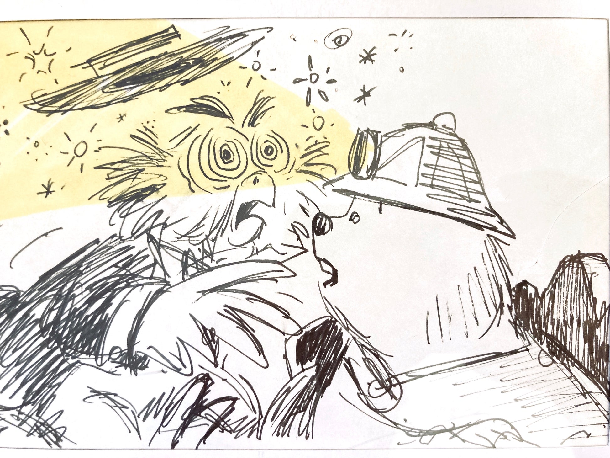 The Rescuers Original Production Used Storyboard Drawing - Art from the legendary Ted Berman (Walt Disney, 1977). For sale on FLIP Gallery