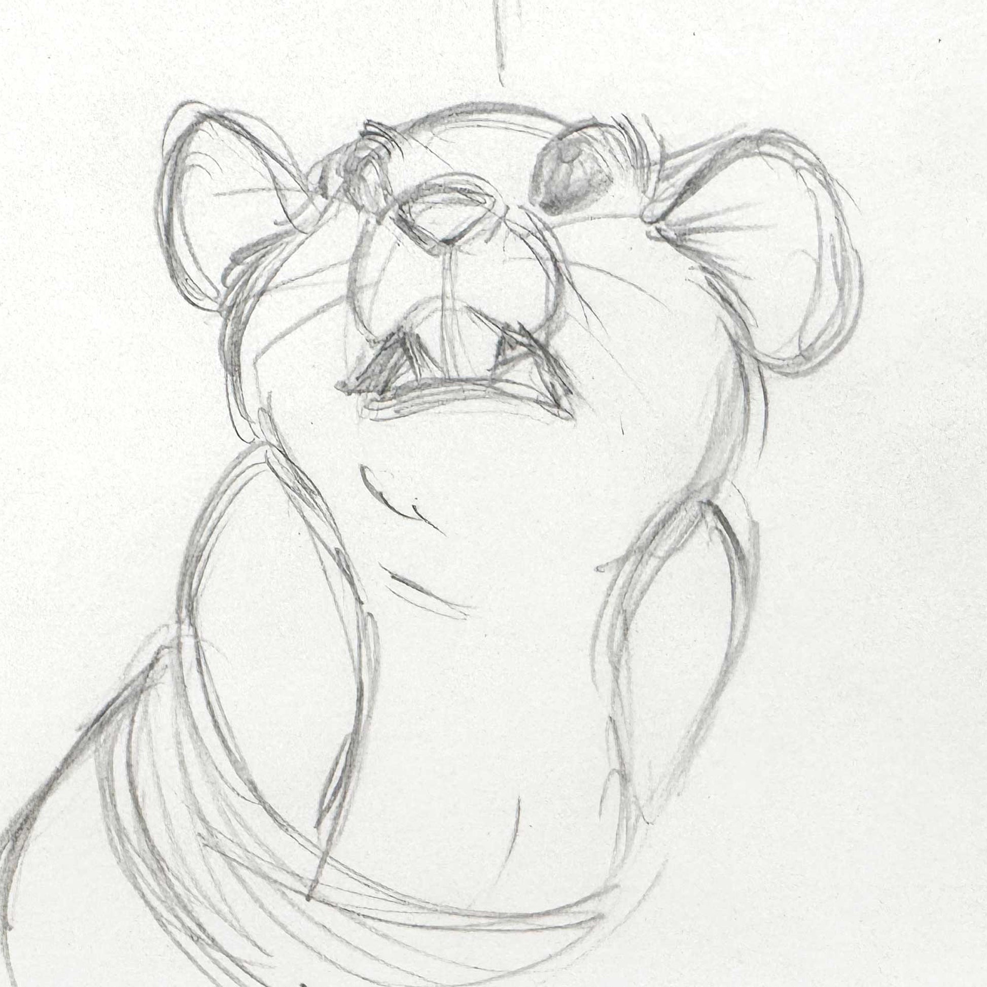 The Rescuers Down Under Original Animation Production Drawing (Walt Disney, 1990). For sale on FLIP Gallery