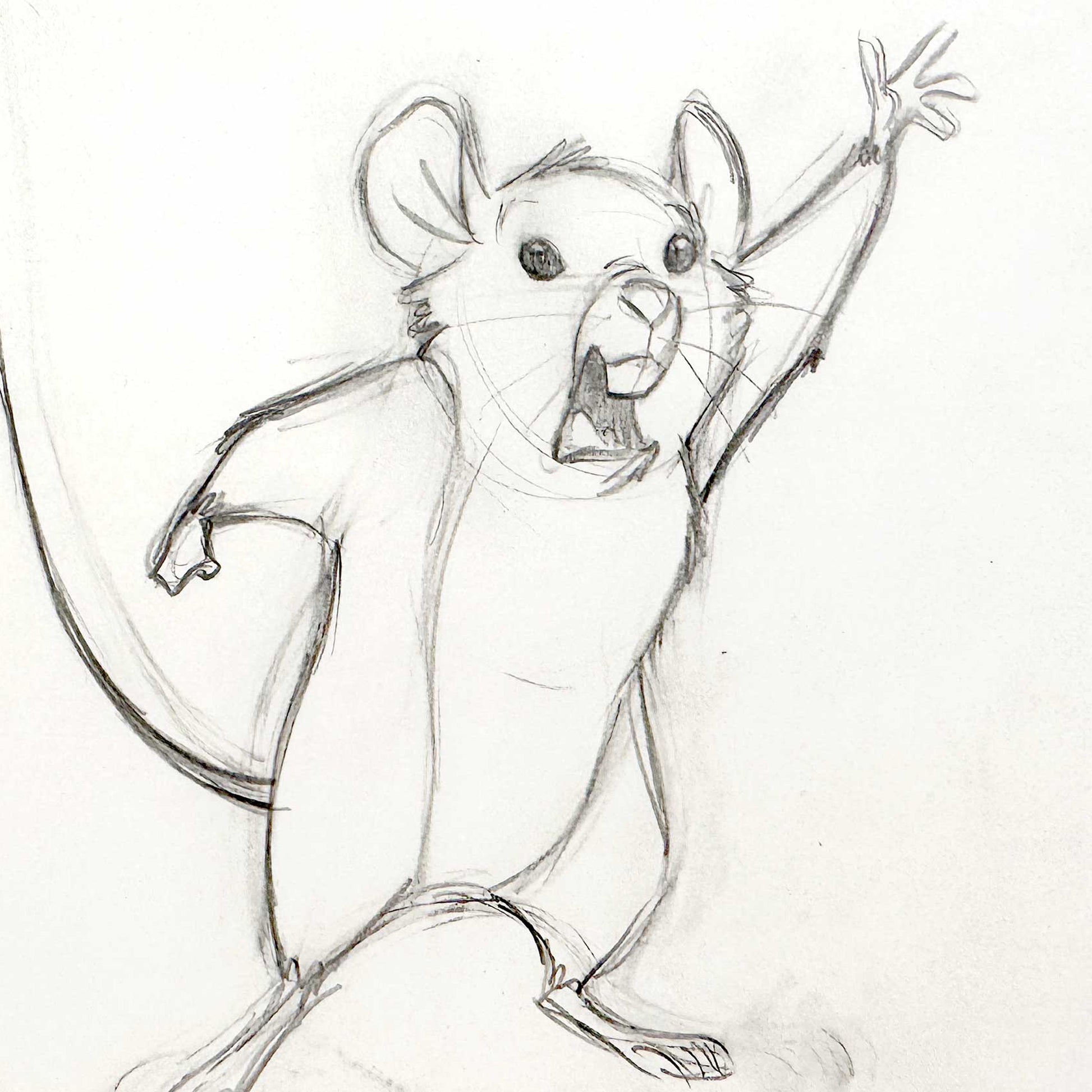 The Rescuers Down Under Original Animation Production Drawing (Walt Disney, 1990). For sale on FLIP Gallery