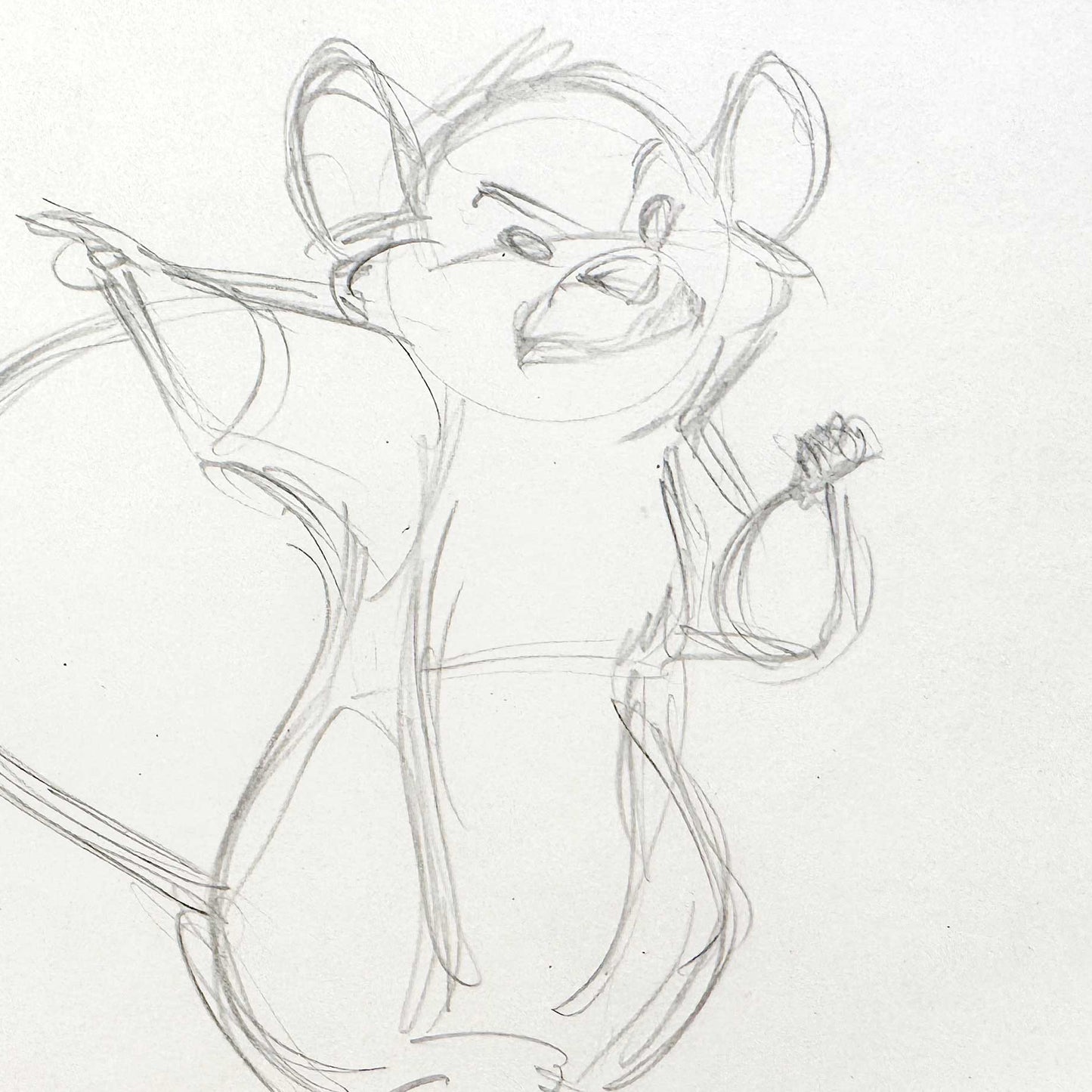 The Rescuers Down Under : Original Animation Production Rough Drawing (Walt Disney, 1990). For sale on FLIP Gallery