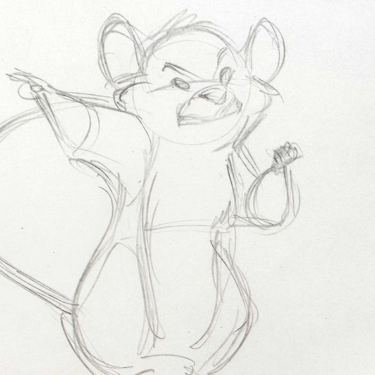 The Rescuers Down Under : Original Animation Production Rough Drawing (Walt Disney, 1990). For sale on FLIP Gallery