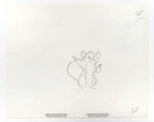 The Rescuers Down Under : Original Animation Production Rough Drawing (Walt Disney, 1990). For sale on FLIP Gallery