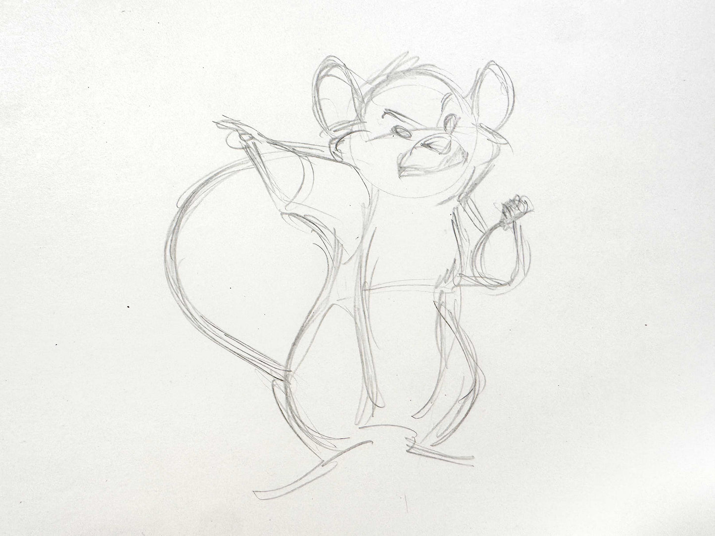 The Rescuers Down Under : Original Animation Production Rough Drawing (Walt Disney, 1990). For sale on FLIP Gallery