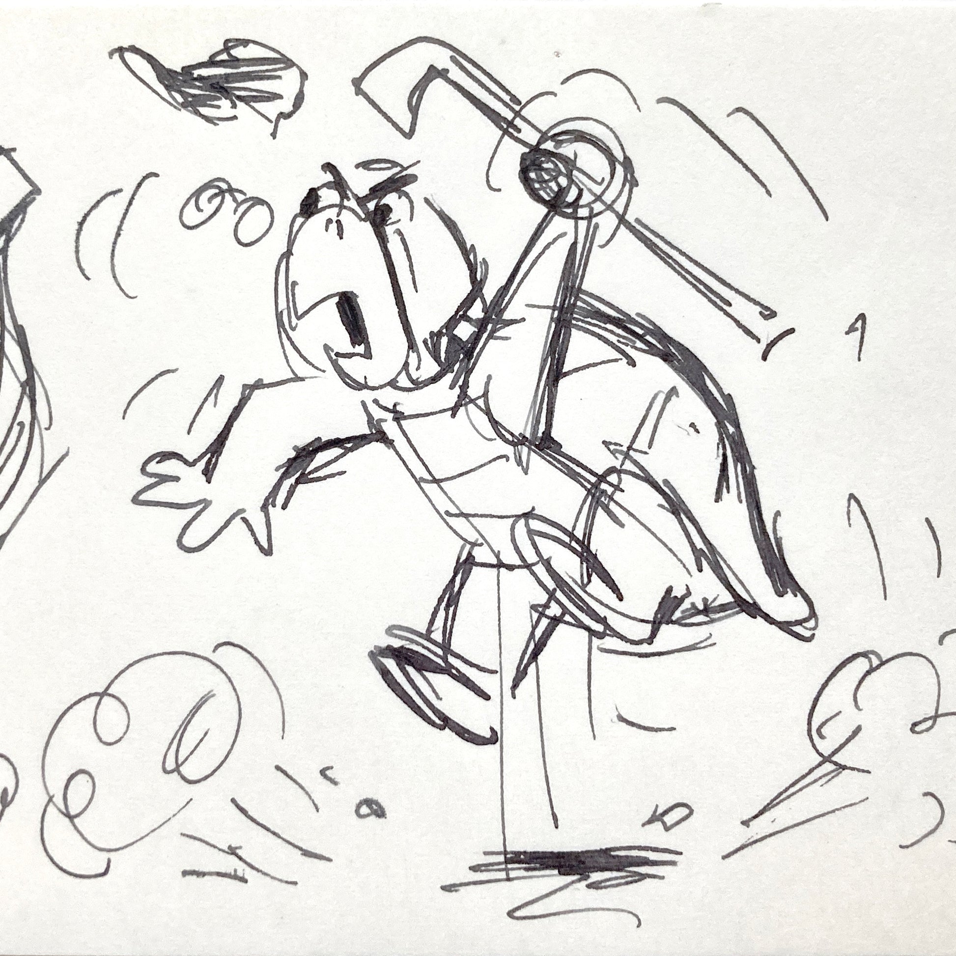 The Rescuers : Original Production Used Storyboard Drawing - Art from the legendary Ted Berman (Walt Disney, 1977). For sale on FLIP Gallery